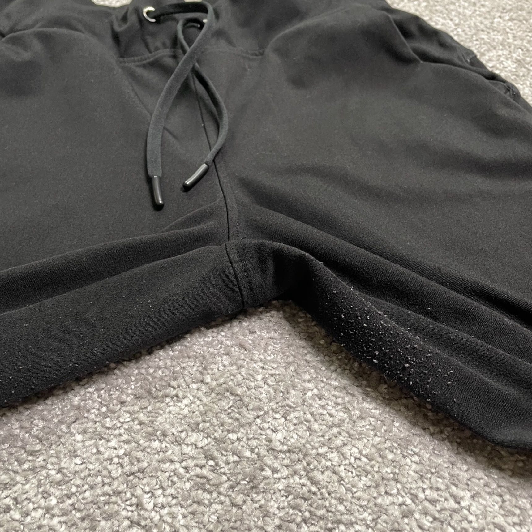 Vintage 90 Degrees By Reflex Sweatpants Women XS Black Drawstring Tapered 26x27.5 Size 26" / US 2 / IT 38 - 7 Thumbnail