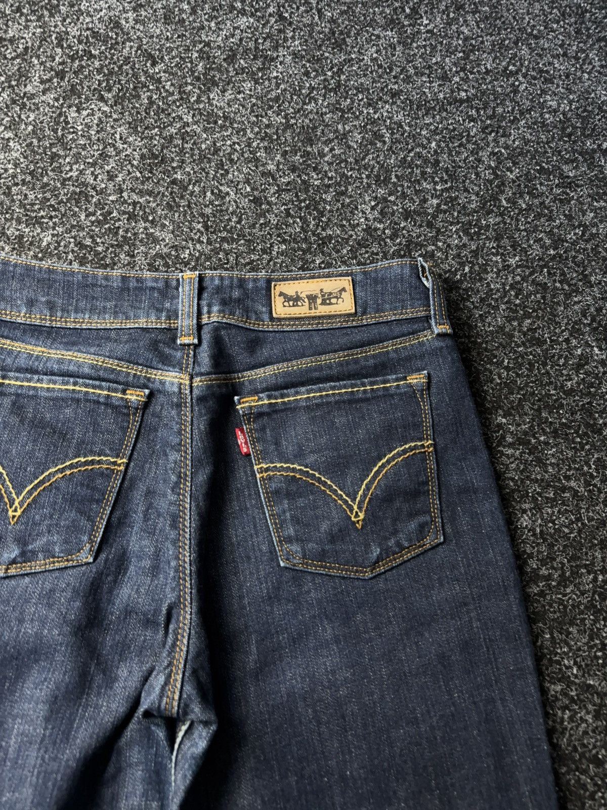 Levi's Y2K 00s Levi’s 417 Straight Fit Denim Jeans Dark Wash Size 30" / US 8 / IT 44 - 15 Thumbnail