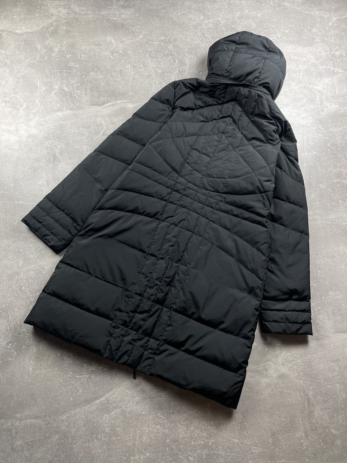 Moncler Moncler Archives Rare Long Black Down Coat with Hood Size M / US 6-8 / IT 42-44 - 10 Thumbnail