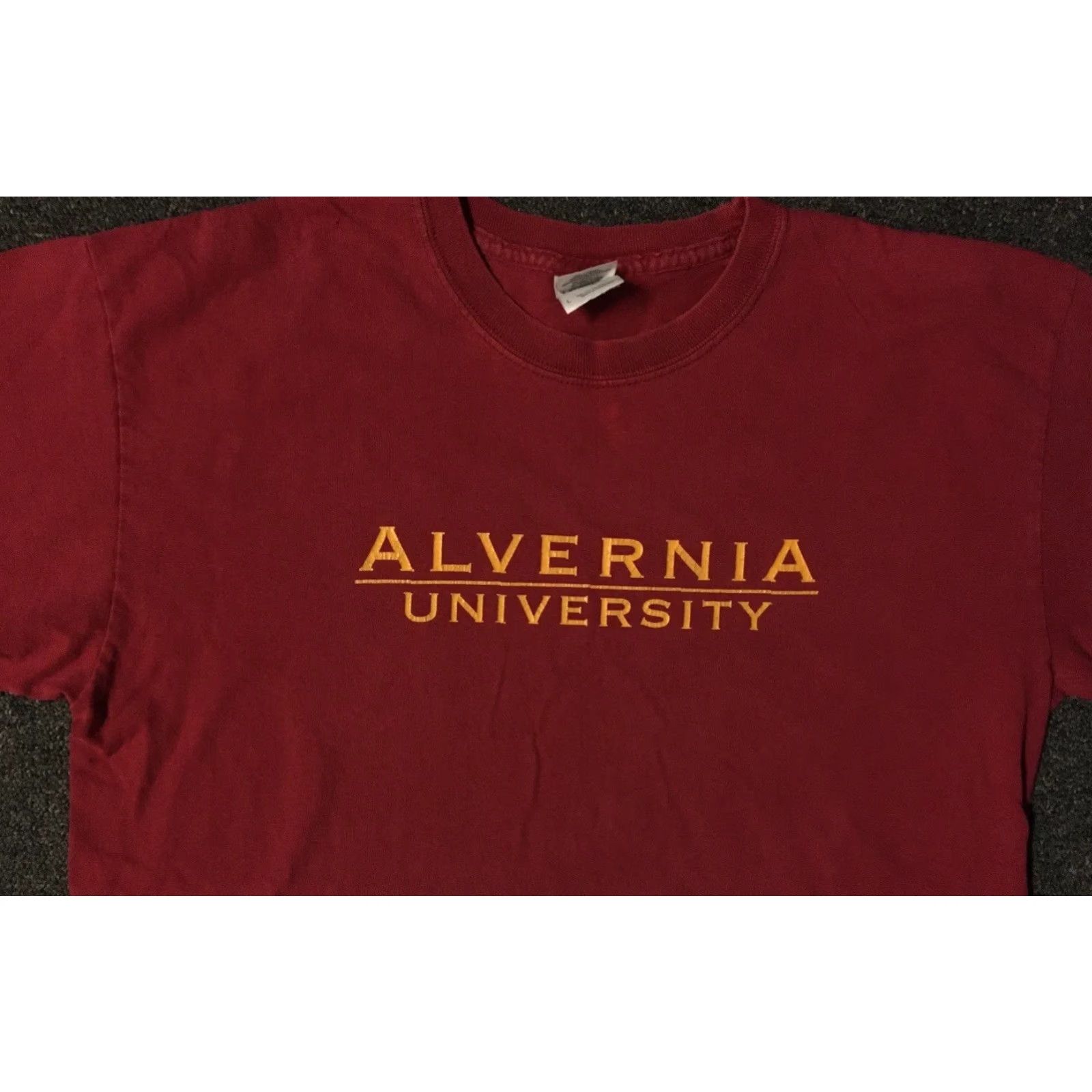 Vintage Vtg Alvernia University Doing It For U Shirt M Red 90s College Grunge Track & Field University USA Vintage Sports Shirt Mens Shirt Size US M / EU 48-50 / 2 - 4 Thumbnail