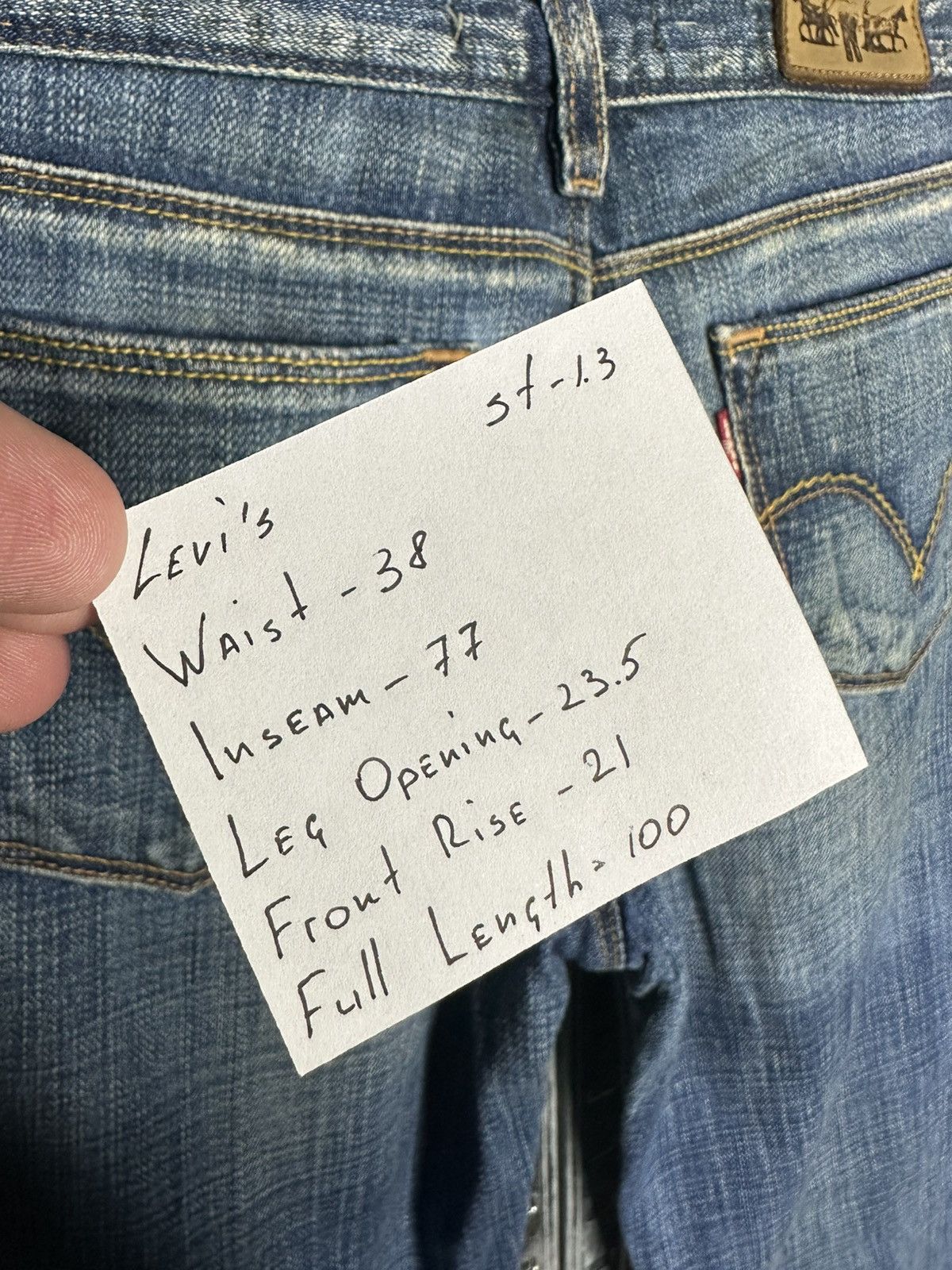 Levi's Levi’s 572 Bootcut Distressed Denim Jeans Vintage Wash Size 28" / US 6 / IT 42 - 5 Thumbnail