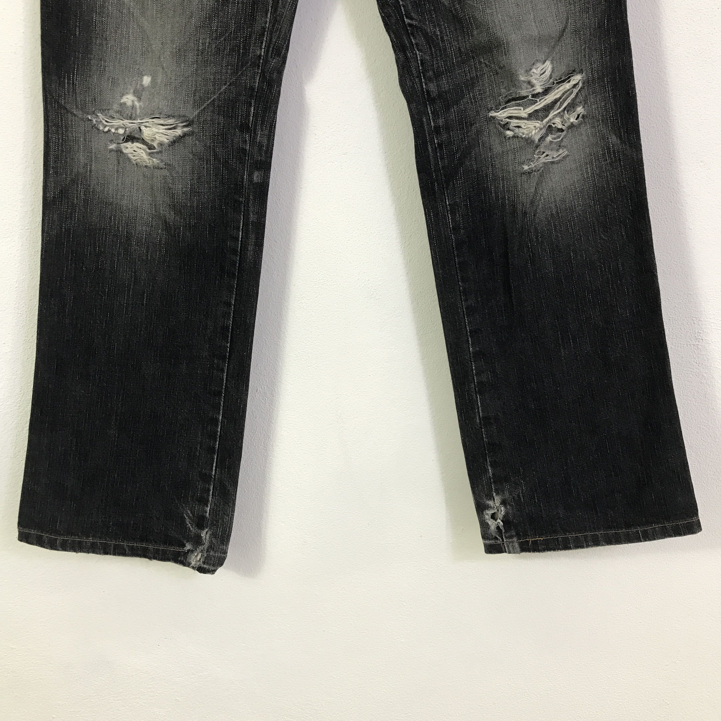 Edwin Black faded edwin Japan denim jeans K74B19 Size US 28 / EU 44 - 3 Thumbnail
