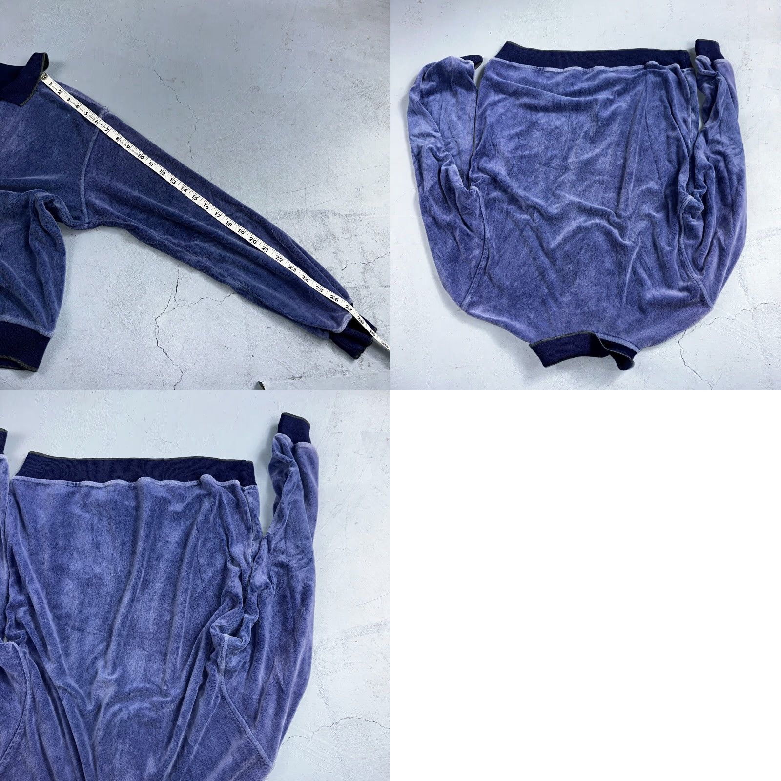 Velour VINTAGE Hartog Marines Velour Polo Shirt Mens L Blue 1970s 70s Rugby Polo Disco Worn Size US L / EU 52-54 / 3 - 8 Thumbnail