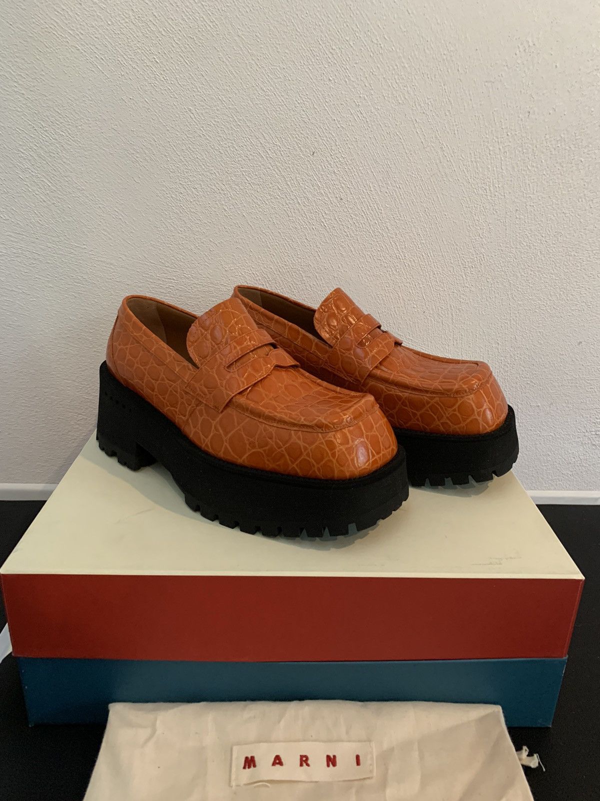 Marni Marni Platform Leather Loaffers Size US 7 / IT 37 - 3 Thumbnail