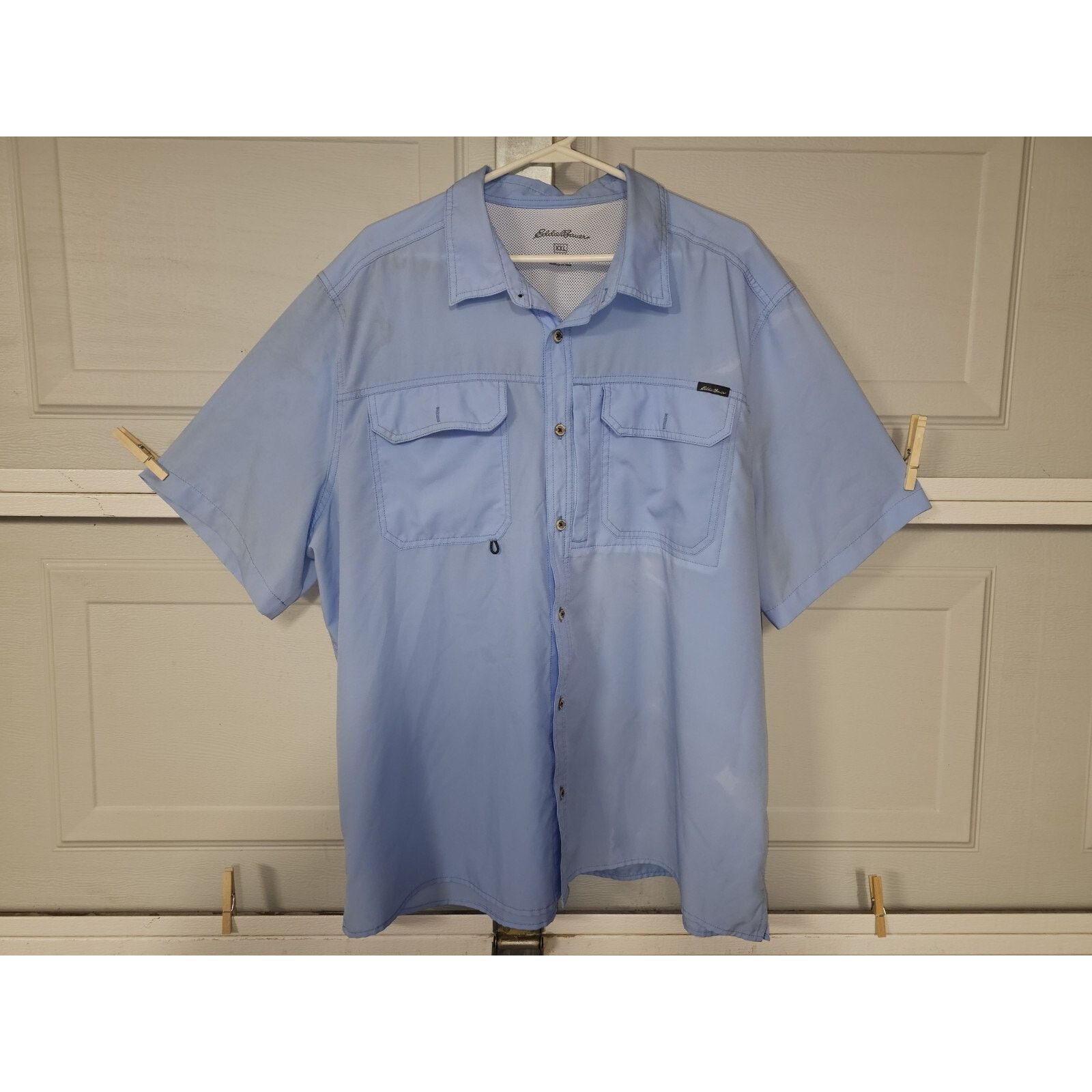 Eddie Bauer Eddie Bauer (2XL) Blue Button Up Polyester Shirt Size US XXL / EU 58 / 5 - 1 Thumbnail