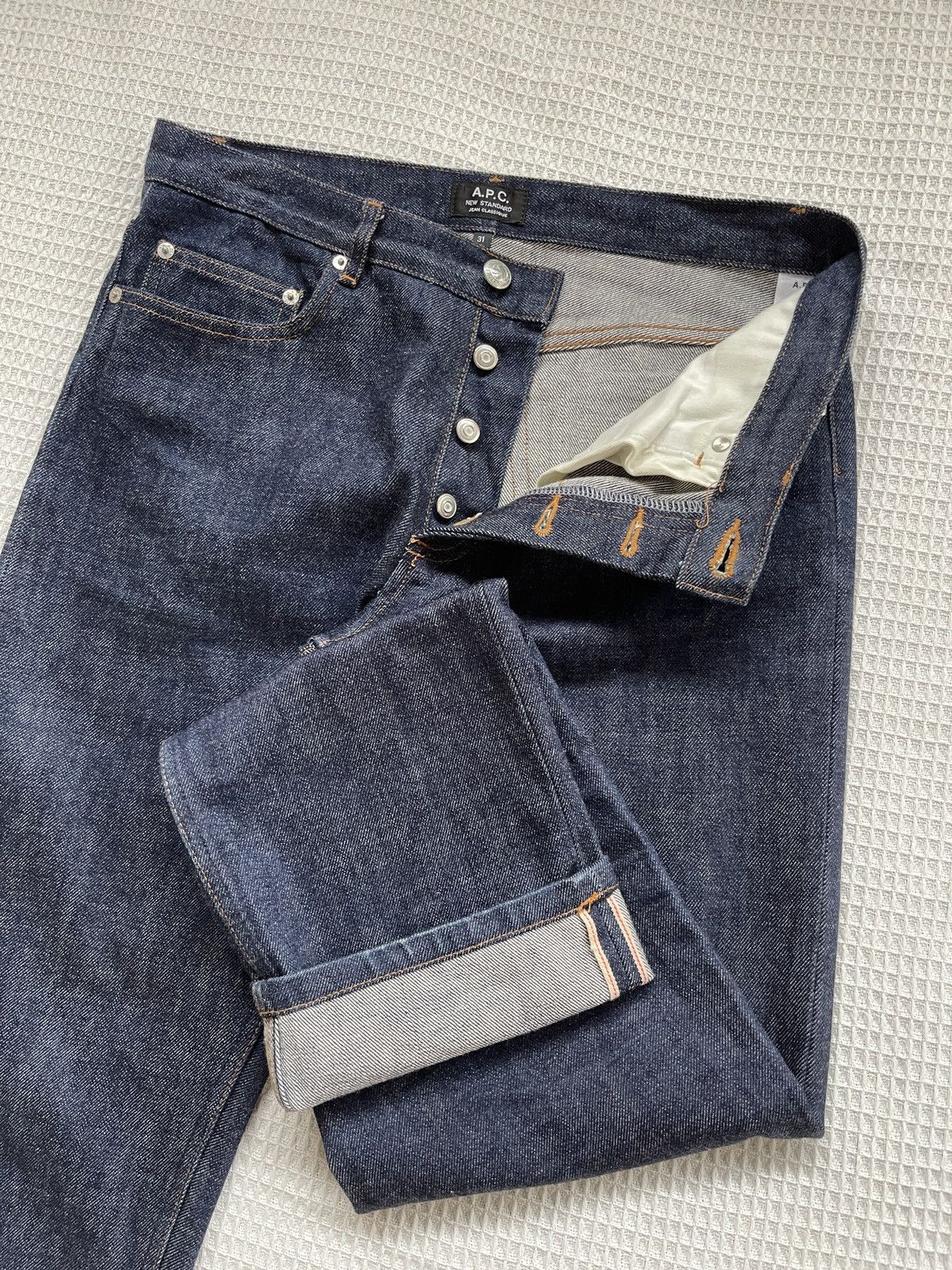 A.P.C. Rare🔥Designer A.P.C Japanese Selvedge Jeans 90’s Size US 32 / EU 48 - 11 Thumbnail