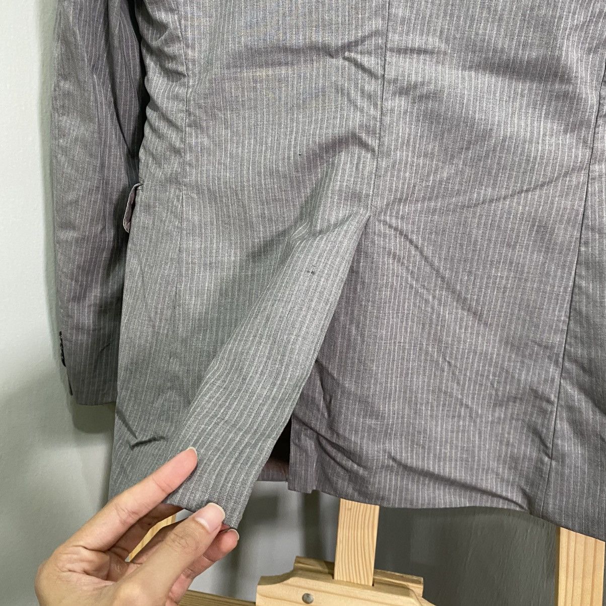 Loro Piana Loro Piana Fabric Pinstripe Wool Silk Blazer Jacket - Grey Size US S / EU 44-46 / 1 - 16 Thumbnail