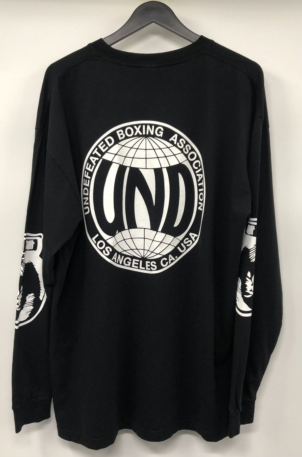 Undefeated Undefeated UBA Boxing Association Black Long Sleeve T-Shirt Size US XL / EU 56 / 4 - 8 Thumbnail