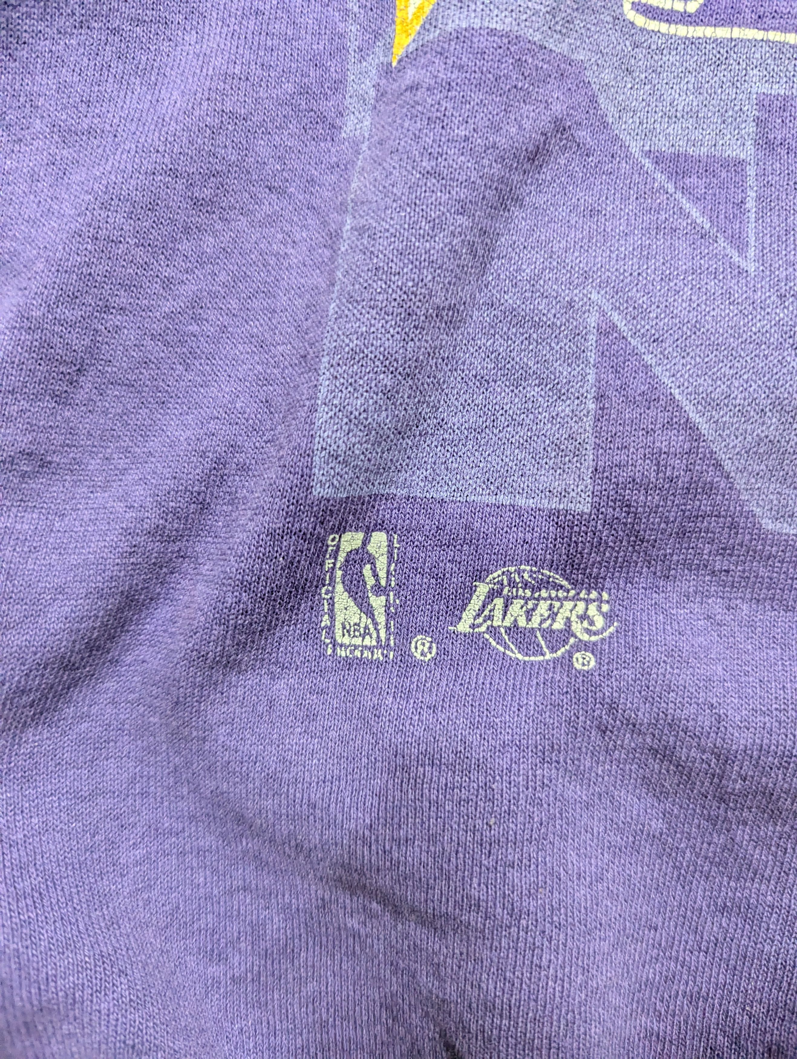 NBA × Vintage Los Angeles Lakers NBA Crewneck Sweatshirt Jacket Size US L / EU 52-54 / 3 - 5 Thumbnail