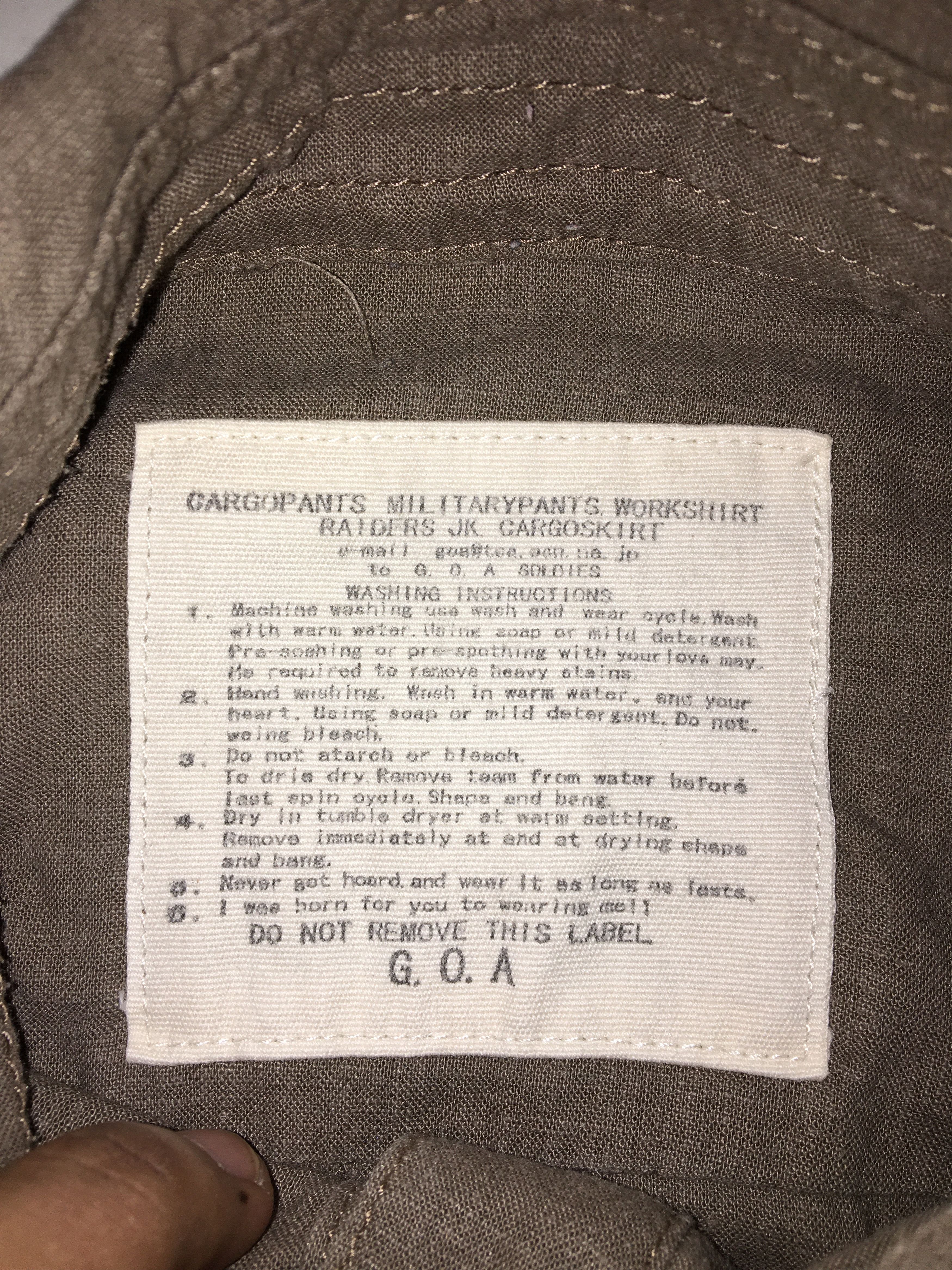 Japanese Brand G.O.A Military Pants Workshirt Size M / US 6-8 / IT 42-44 - 7 Thumbnail