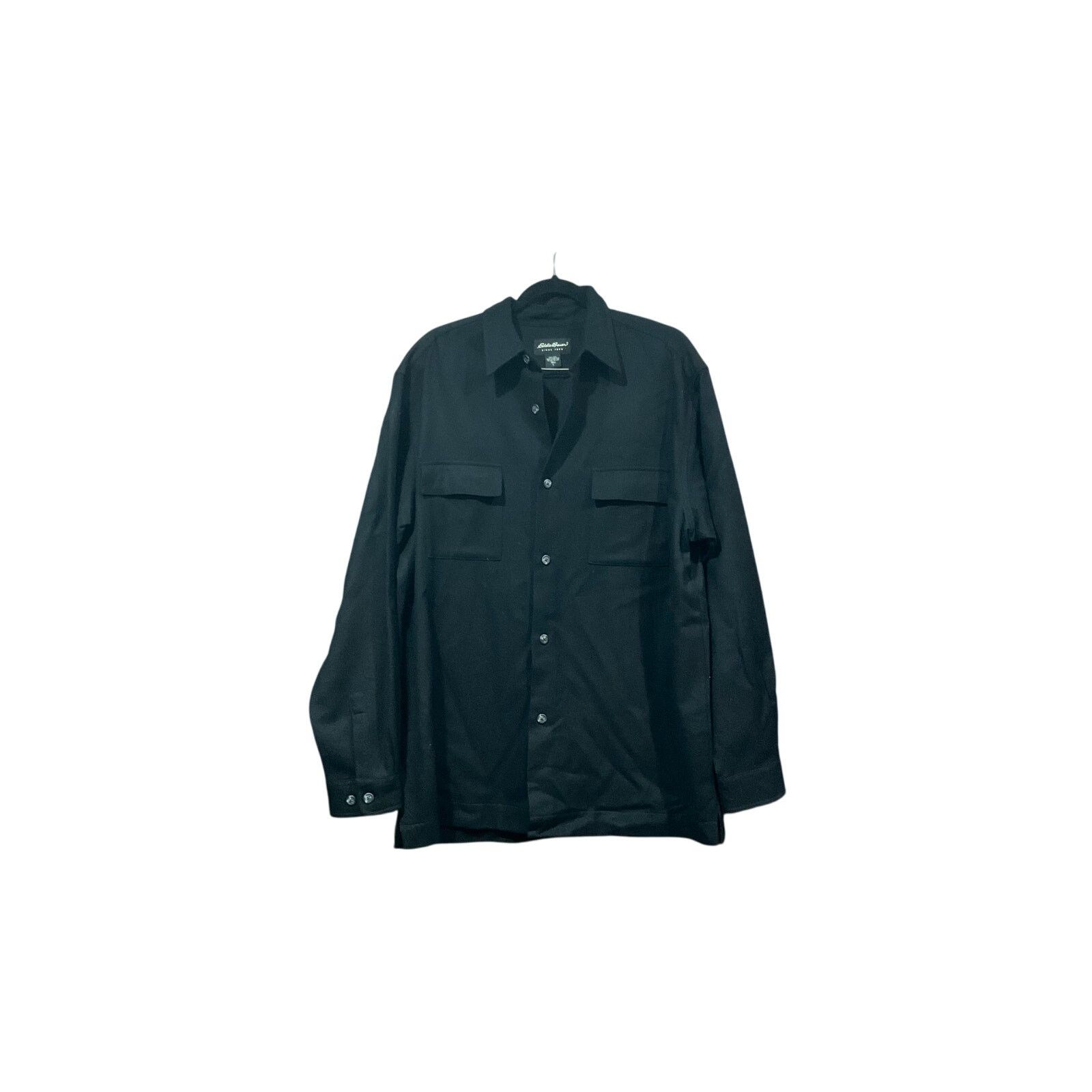 Eddie Bauer Eddie Bauer Wool Button Up Men Large Tall Black Size US L / EU 52-54 / 3 - 1 Thumbnail