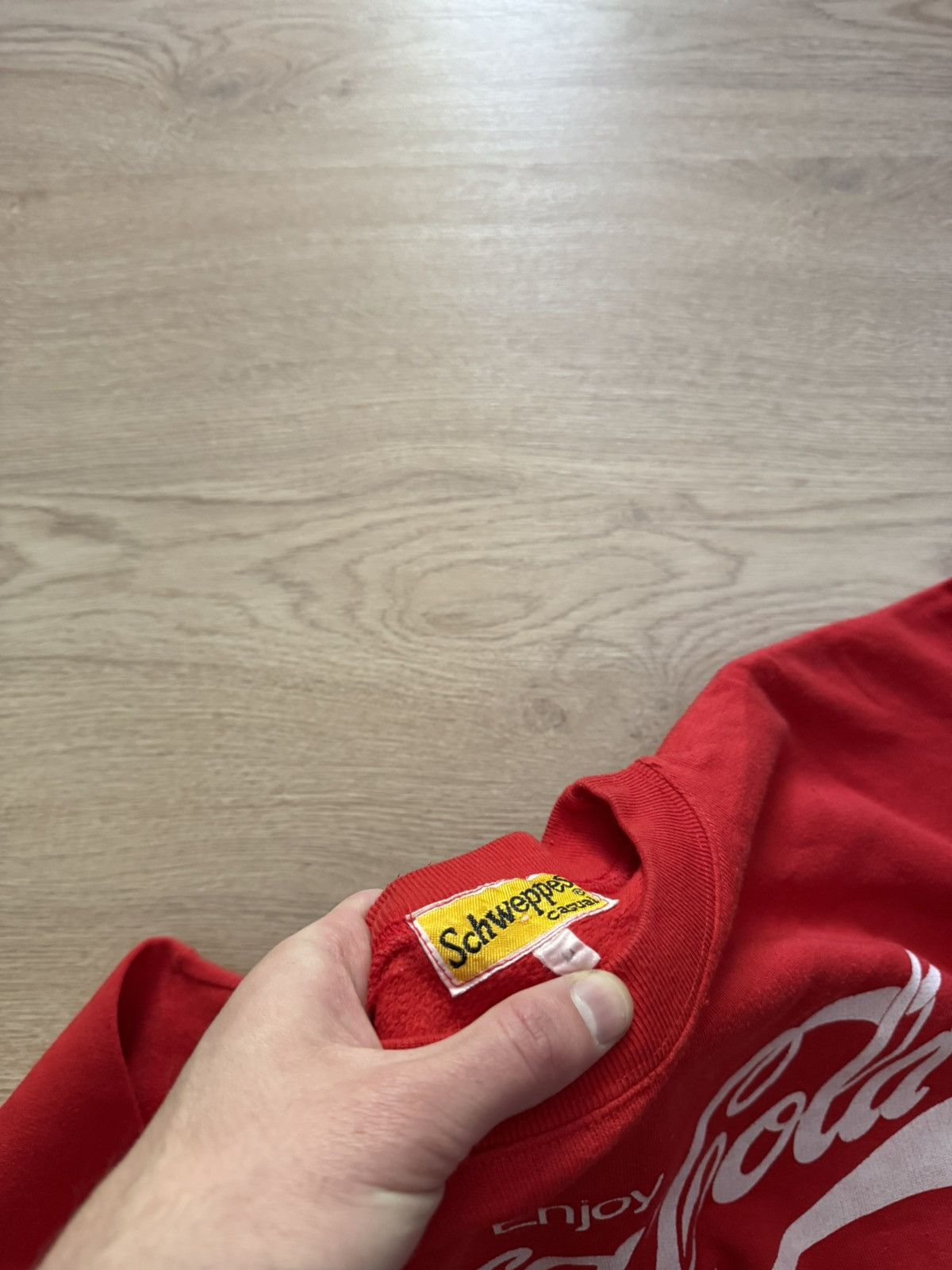 Vintage Vintage 70-90’s Schweppes Coca Cola y2k Boxy Sweatshirt Size US L / EU 52-54 / 3 - 6 Thumbnail