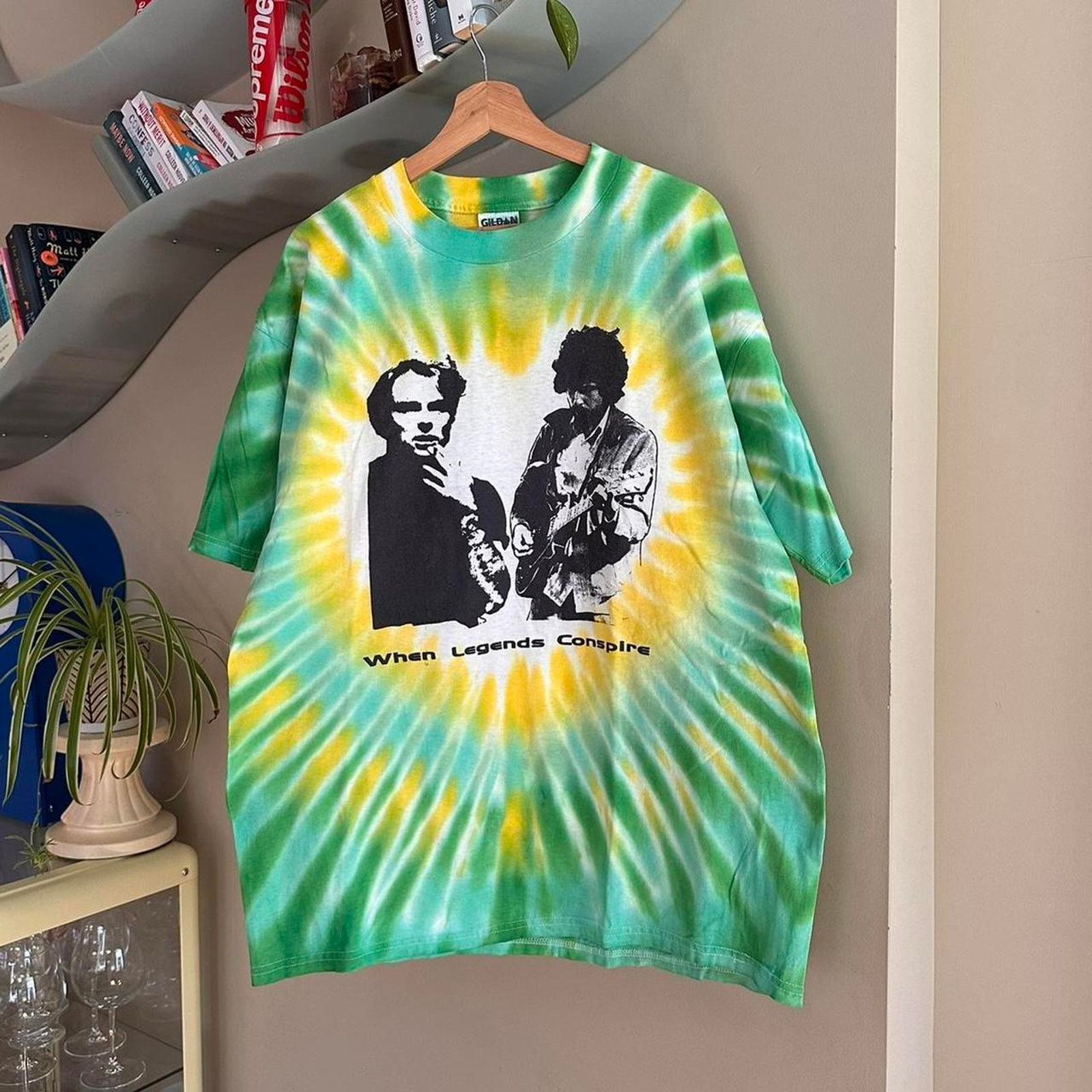 Band Tees × Vintage Vintage Y2K Legends Conspire Bob Dylan Shirt Size US XXL / EU 58 / 5 - 1 Thumbnail