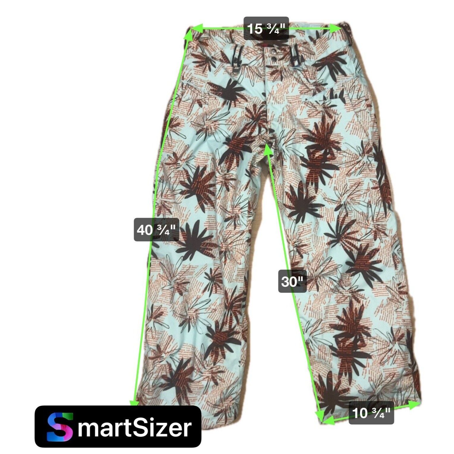 Bonfire Bonfire Chroma Snowboard Pants MEDIUM WOMEN All Over Print C Size 32" / US 10 / IT 46 - 4 Thumbnail