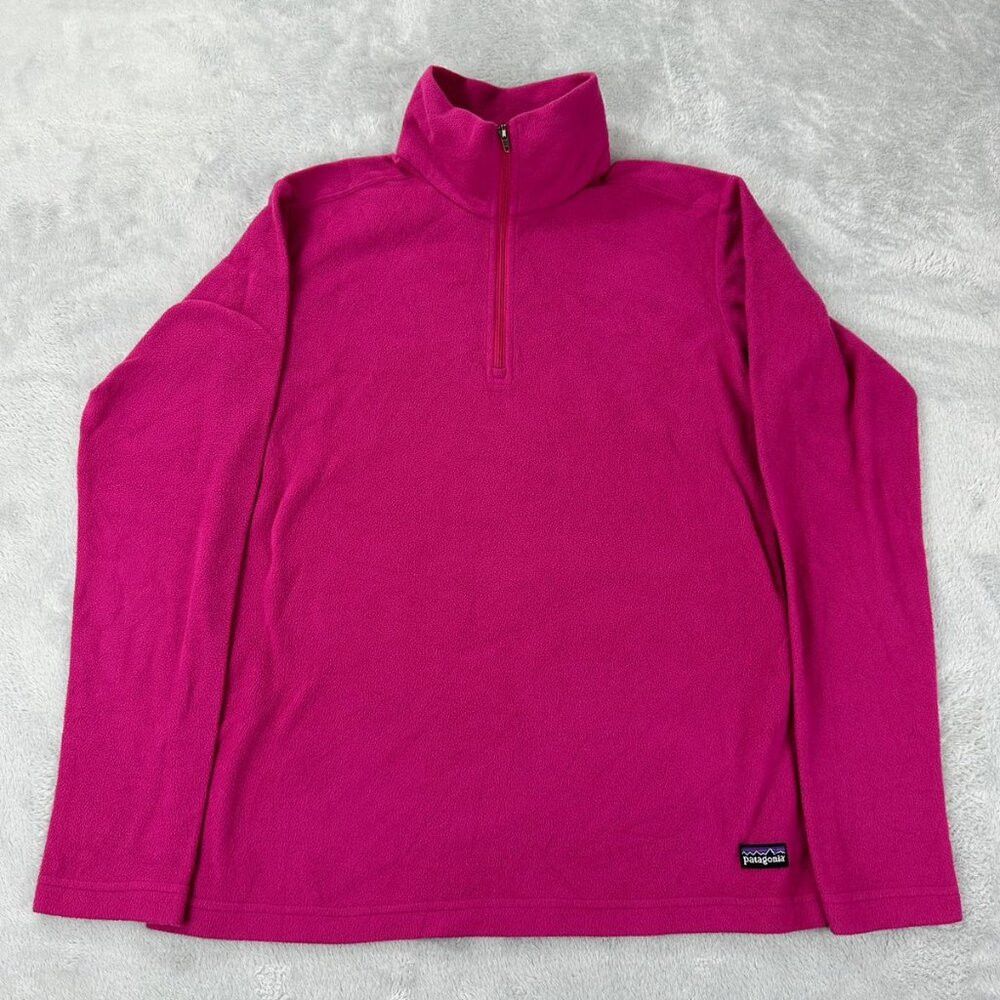 Patagonia Patagonia Micro D Fleece Pullover Hot Pink 1/4 Zip Women's Size S / US 4 / IT 40 - 1 Thumbnail