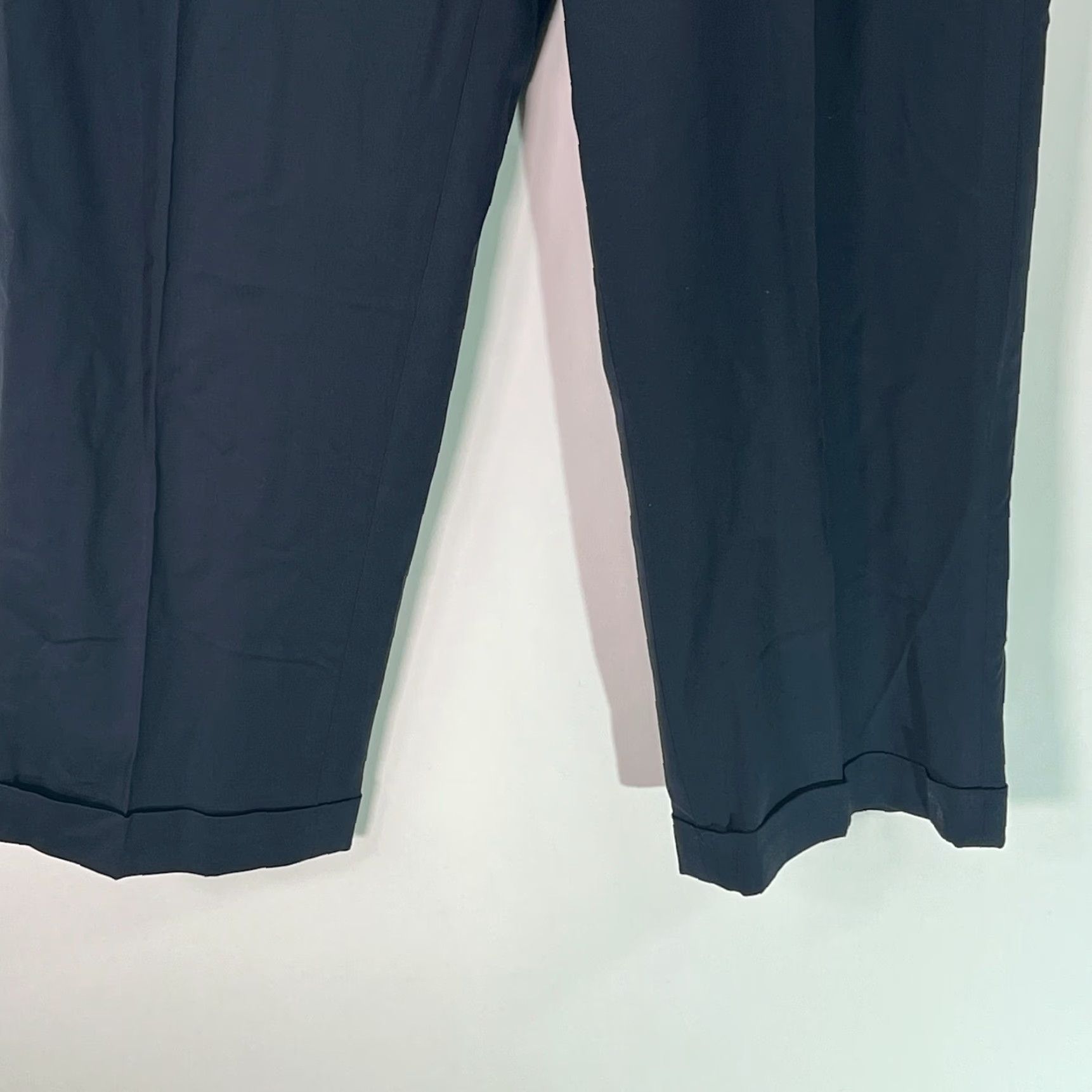 Alfani Alfani Dress Pants Mens 32X30 Navy Wool Front Pleated Straight Cuffed Blue Mens Size US 32 / EU 48 - 6 Thumbnail
