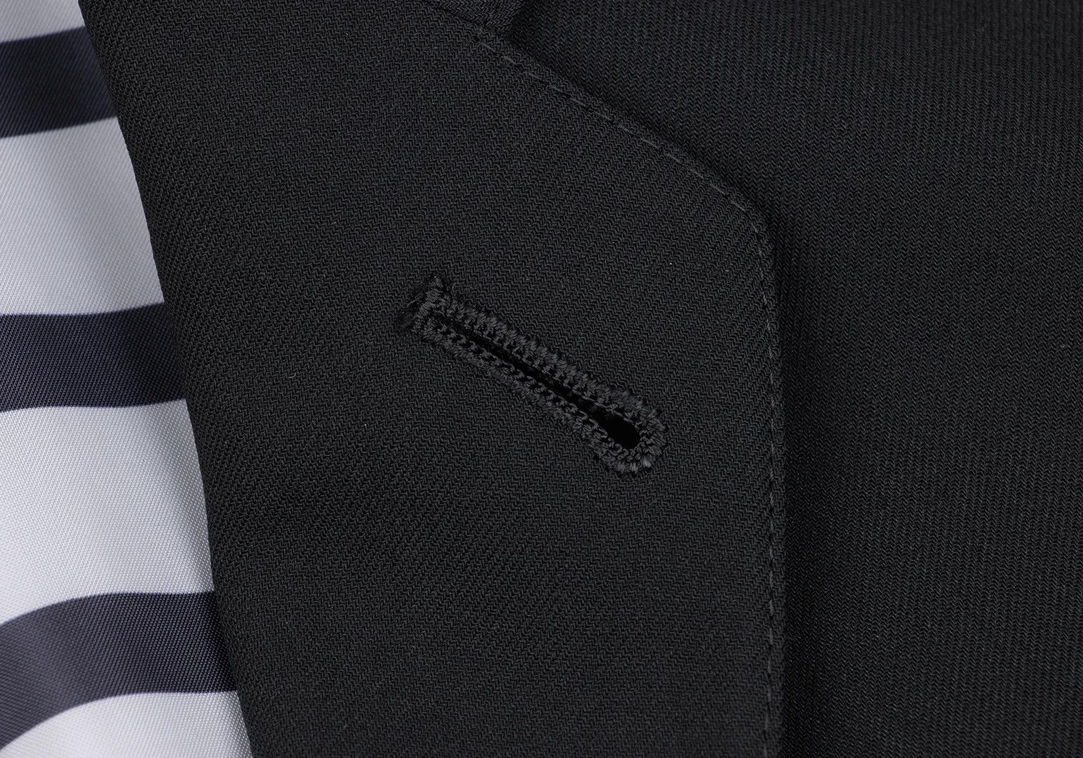 Jean Paul Gaultier Wool Nylon Pocket Design 3-Button Jacket in Black 50 Size US M / EU 48-50 / 2 - 6 Thumbnail