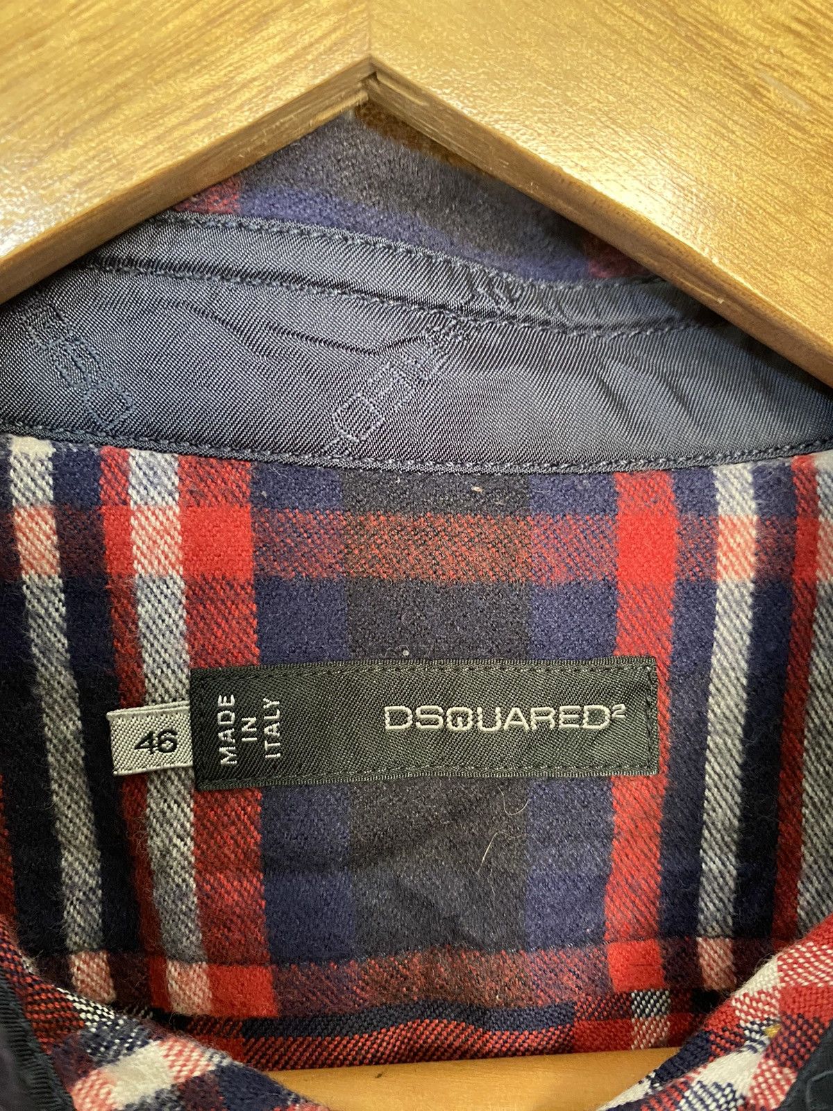 Dsquared2 AW11 Shadow Flannel hybrid leather trim button uo Size US M / EU 48-50 / 2 - 12 Thumbnail