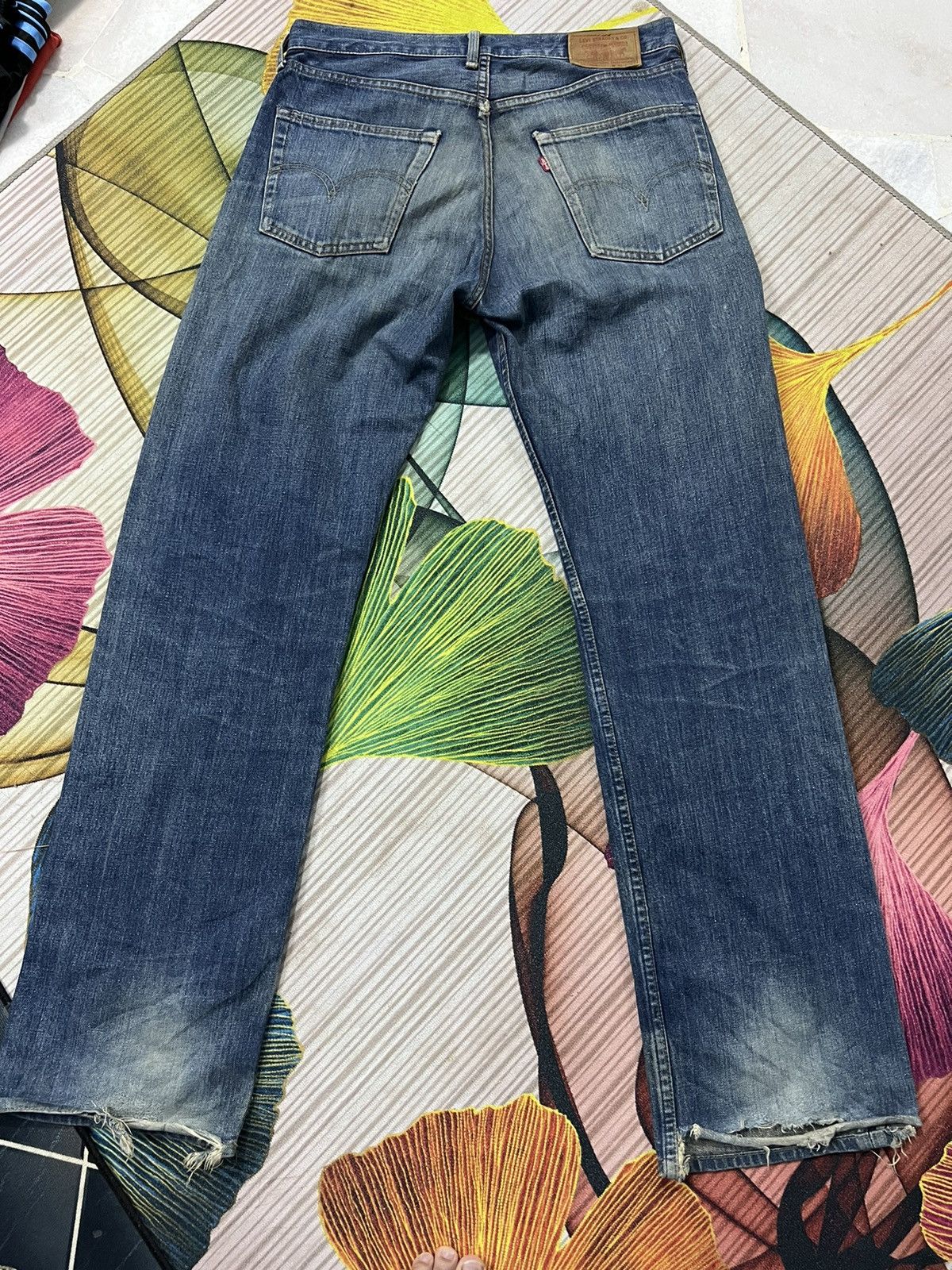 Levi's Vintage Levi’s 503 Distressed Denim Pants w32 Size US 32 / EU 48 - 2 Thumbnail
