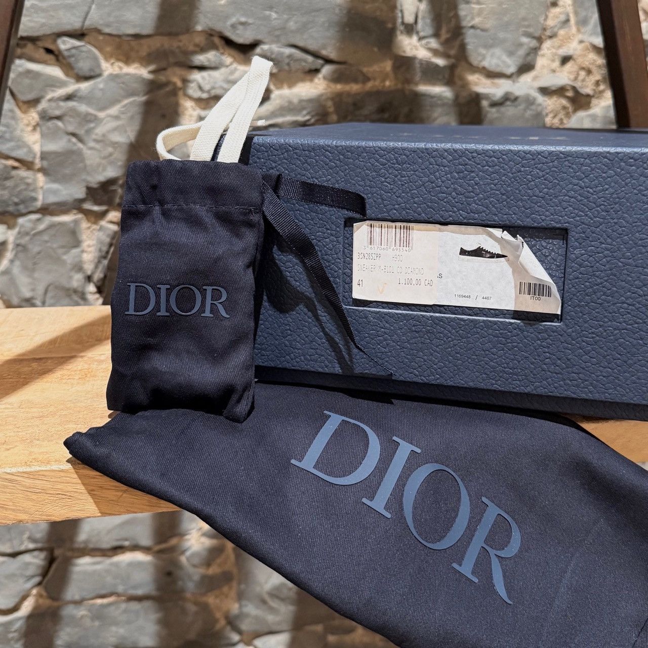 Dior Dior Black CD Diamond Logo B101 Low Top Sneakers Size US 8 / EU 41 - 13 Thumbnail