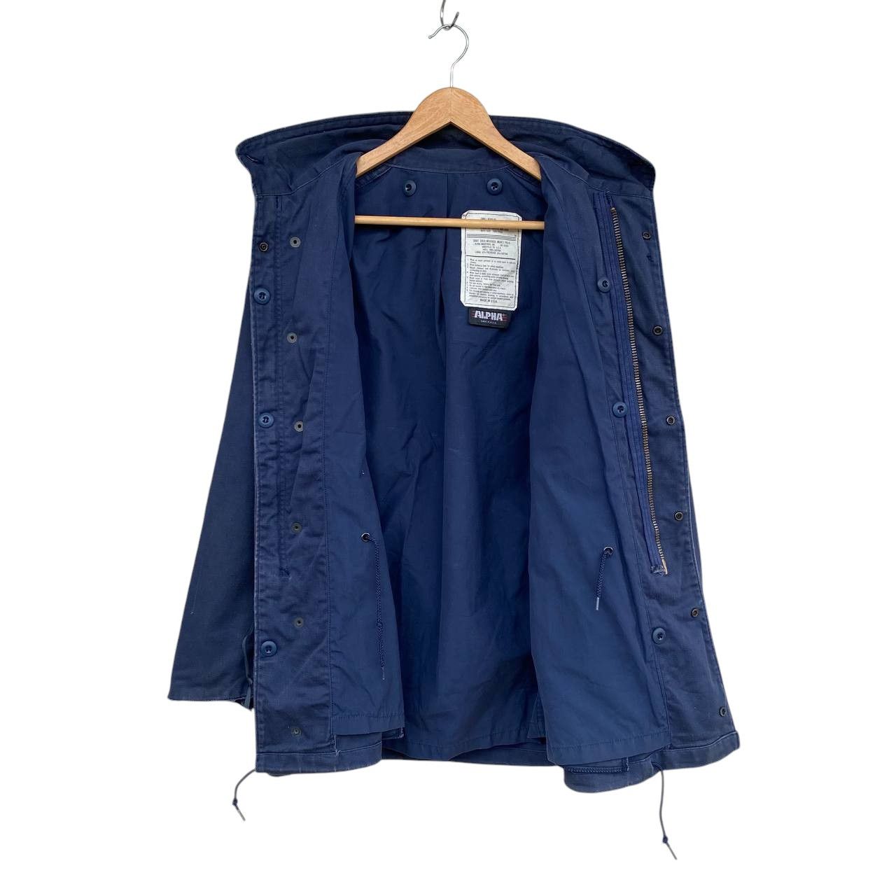 Alpha Industries Vintage 80s Alpha Industries Navy M-65 Field Jacket Scovill Size US S / EU 44-46 / 1 - 8 Thumbnail