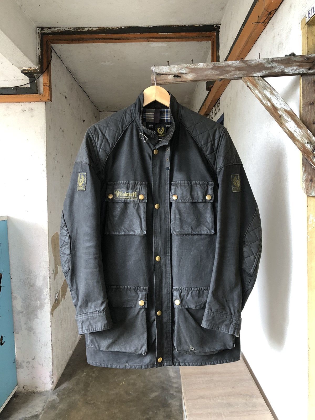 Vintage Belstaff Distressed Trialmaster Waxed Jacket