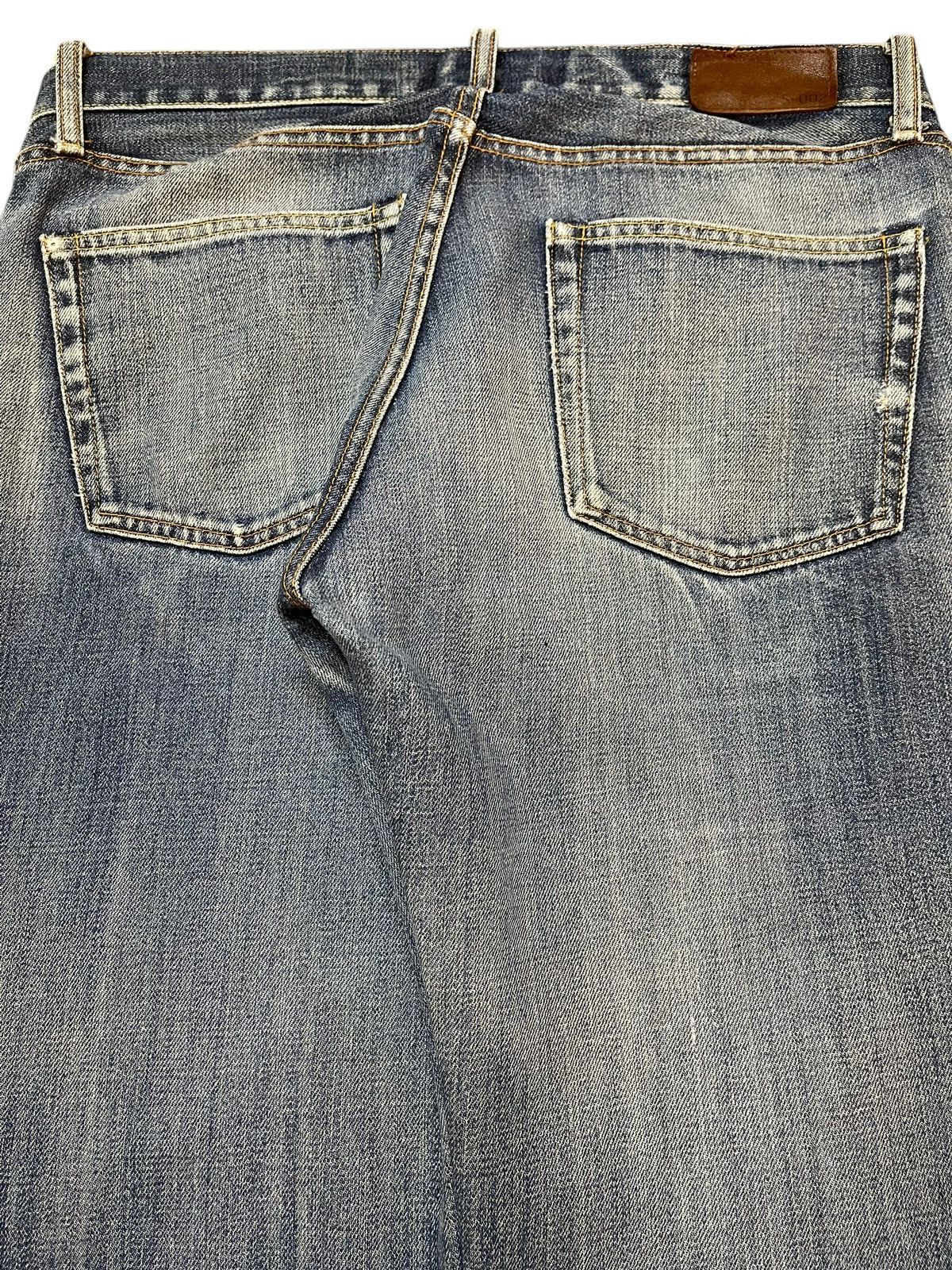 Uniqlo Vintage Y2k Japan Uniqlo Faded Wash Distress Wide Leg Baggy Size US 33 - 6 Thumbnail