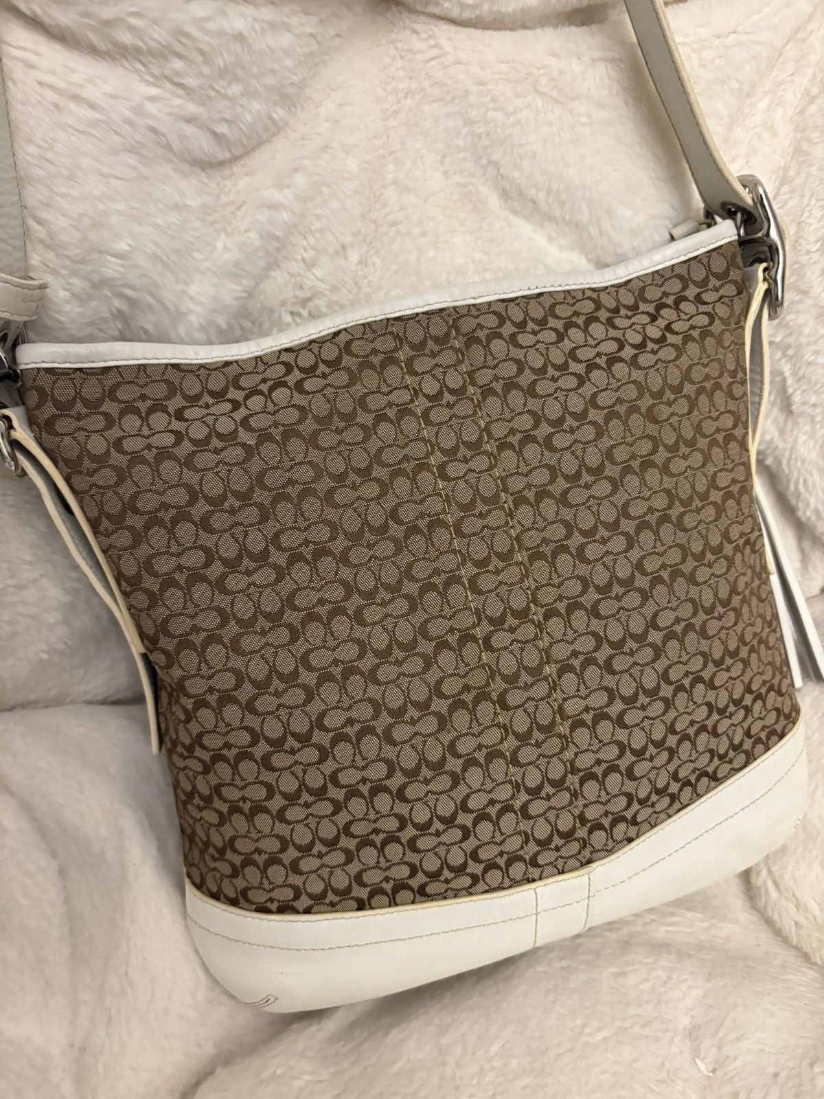 Coach vintage coach brown and white crossbody Size ONE SIZE - 4 Thumbnail
