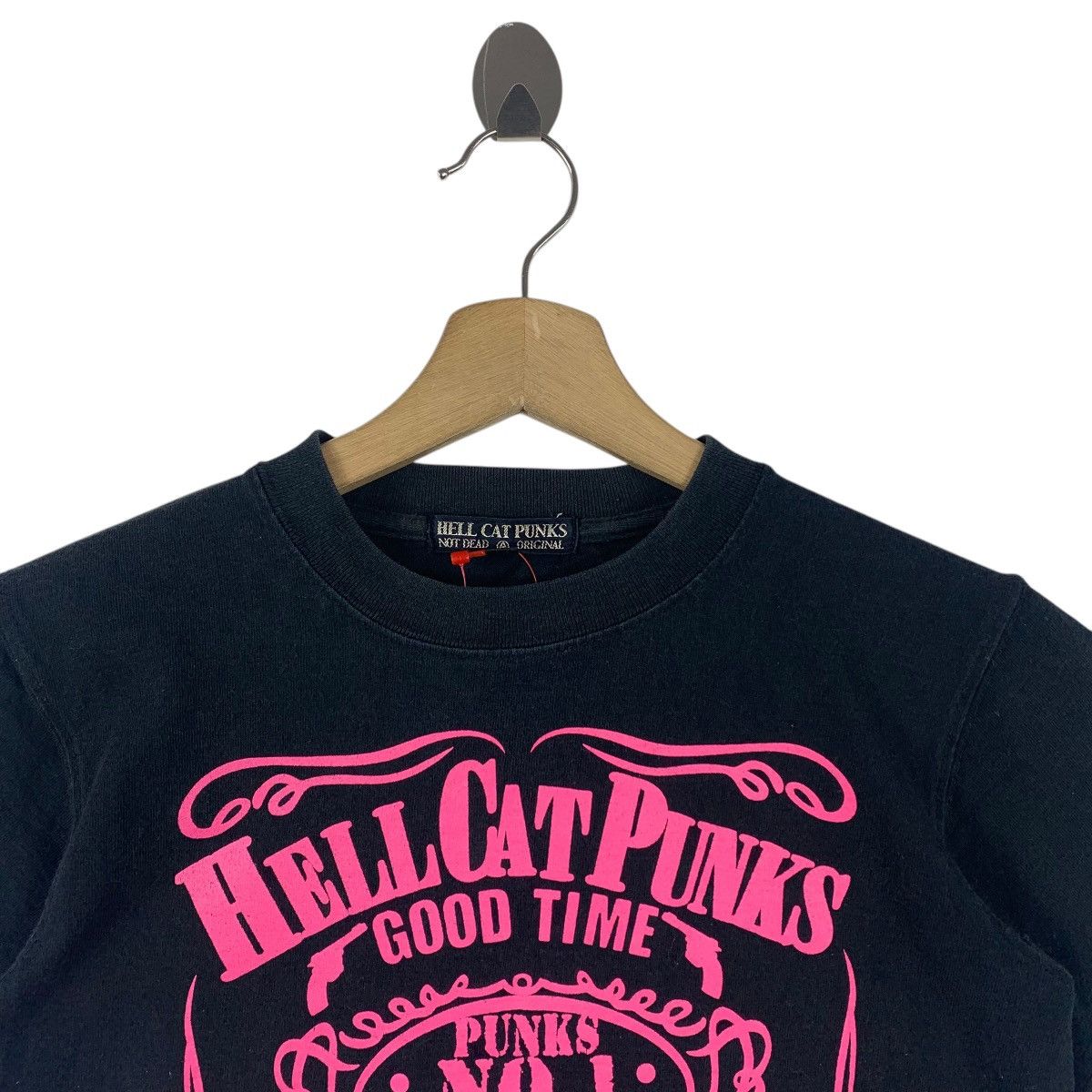 Japanese Brand × Seditionaries Vintage HELL CAT PUNK punk not dead skull design tee Size S / US 4 / IT 40 - 2 Thumbnail