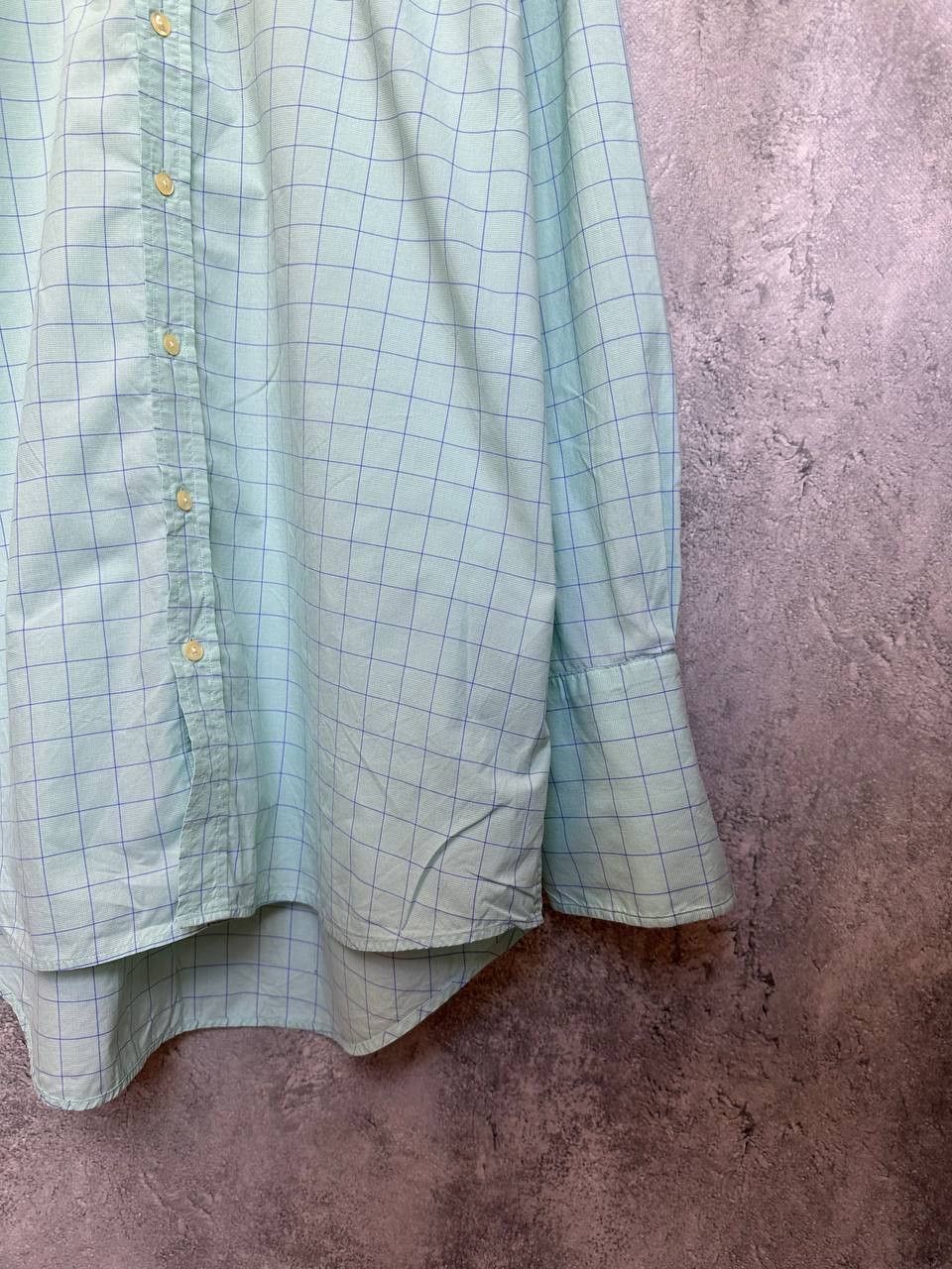 Other James Meade Plaid Dress Shirt Button Up Long Sleeve Mentol Size US XL / EU 56 / 4 - 9 Thumbnail