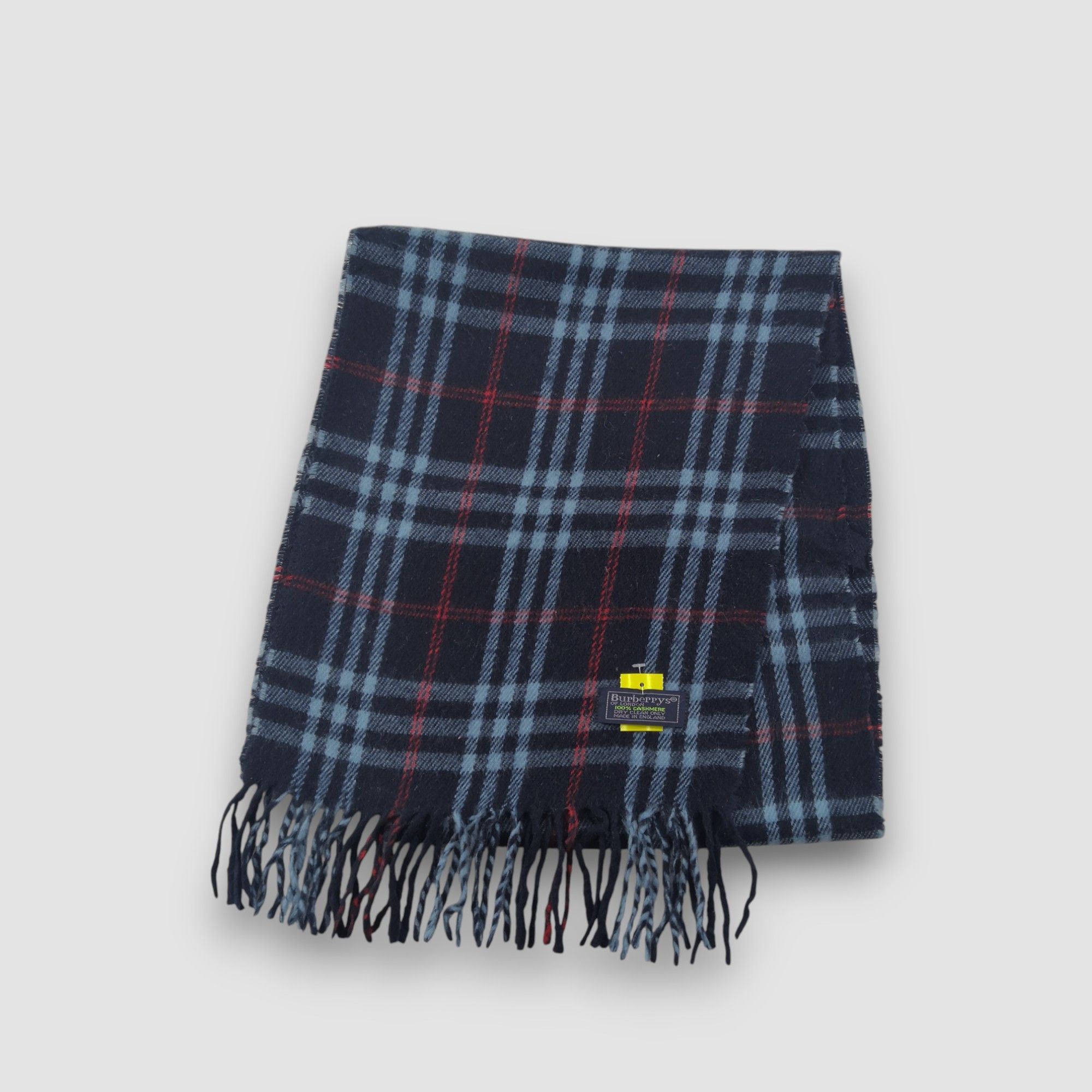 Burberry Vintage Burberry Scarf Tartan Muffler Cashmere Scarves Size ONE SIZE - 1 Thumbnail
