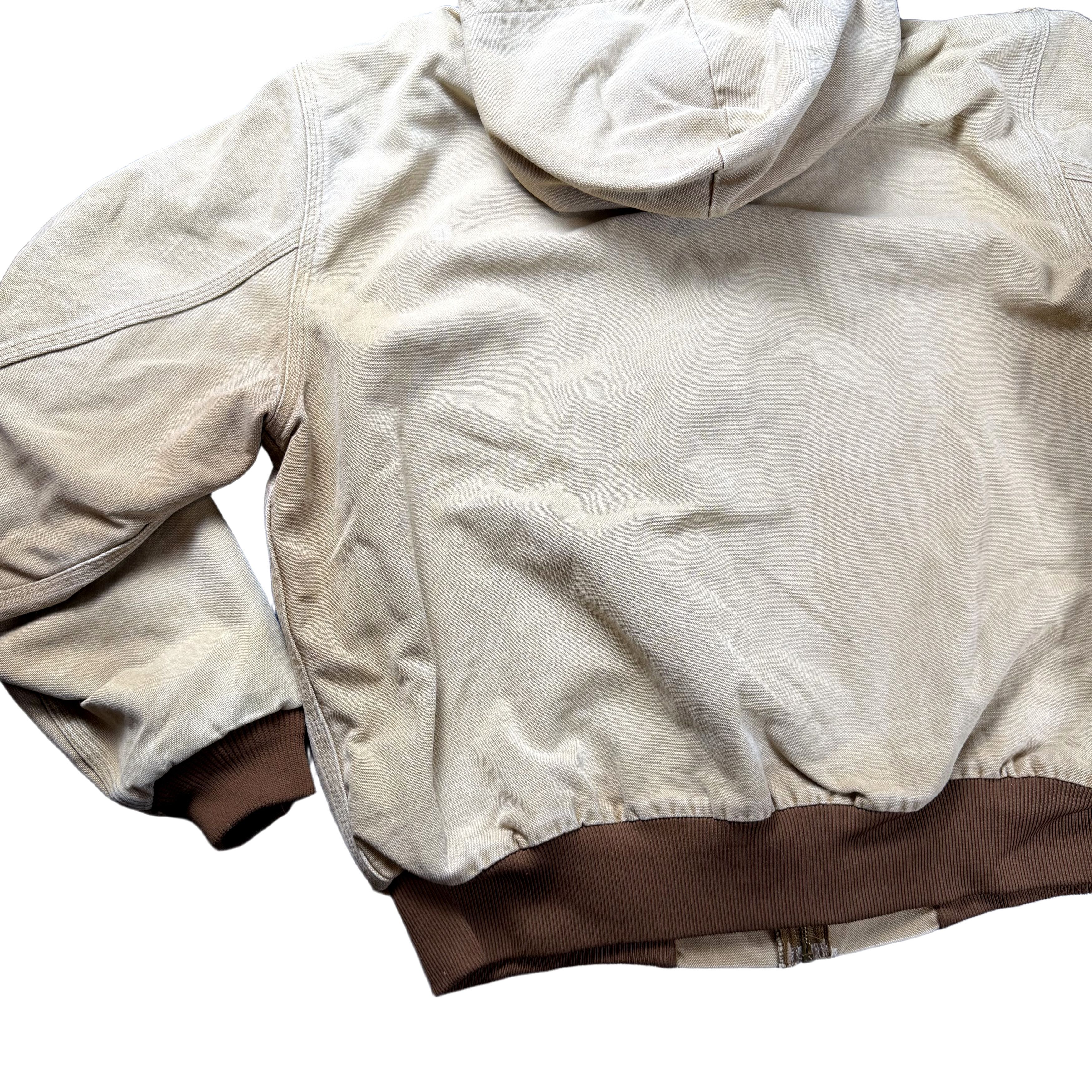 Carhartt Vintage 90s Carhartt Sandstone Hooded Active Jacket Large Size US L / EU 52-54 / 3 - 6 Thumbnail