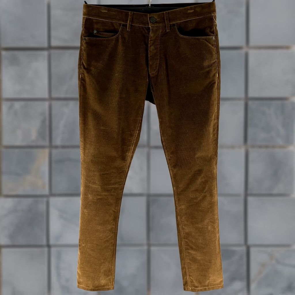 Lanvin LANVIN Brown Corduroy Cotton Casual Pants Size 32 Button Fly Men Size US 32 / EU 48 - 1 Thumbnail