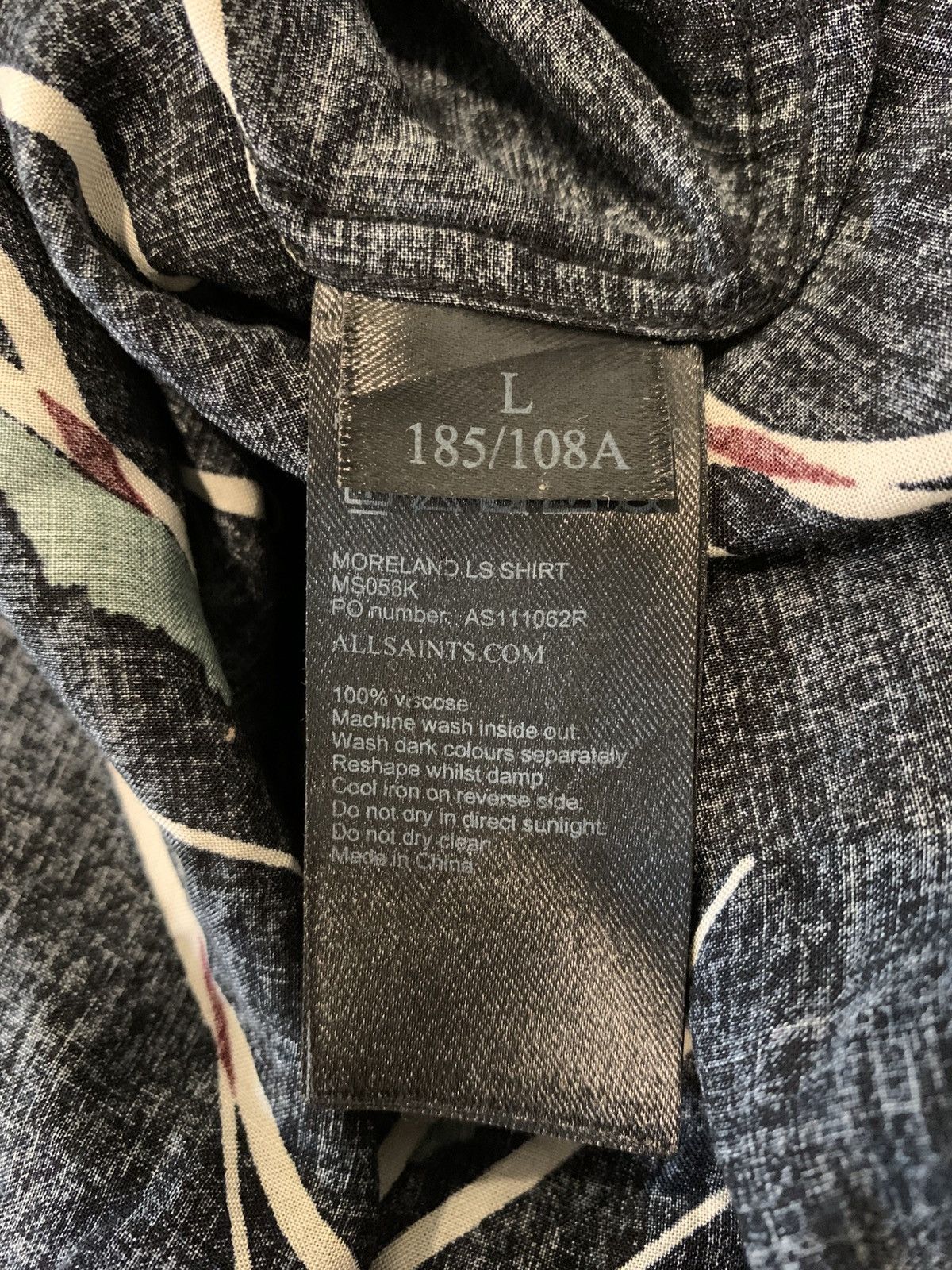 Allsaints Allsaints Moreland LS button up Size US L / EU 52-54 / 3 - 5 Thumbnail