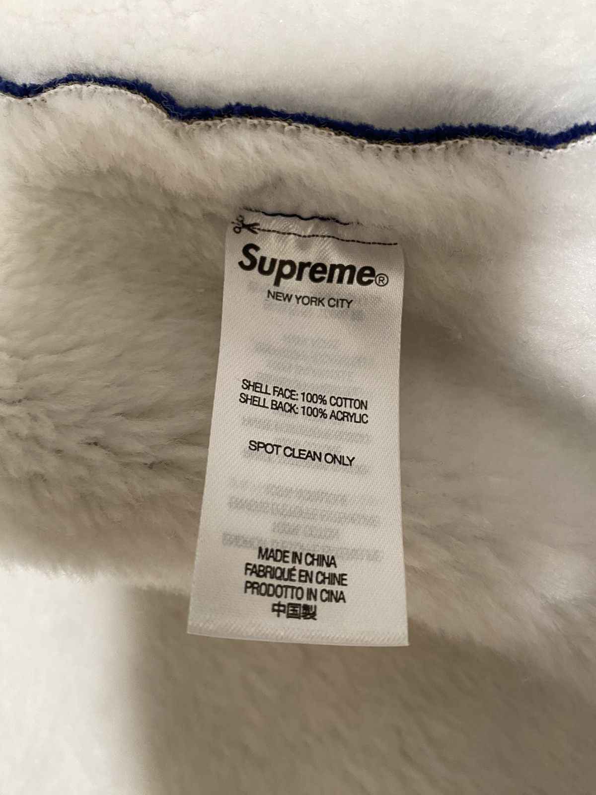 Supreme Supreme F/W 21 blue Faux Shearling Hooded Jacket Size US M / EU 48-50 / 2 - 5 Thumbnail