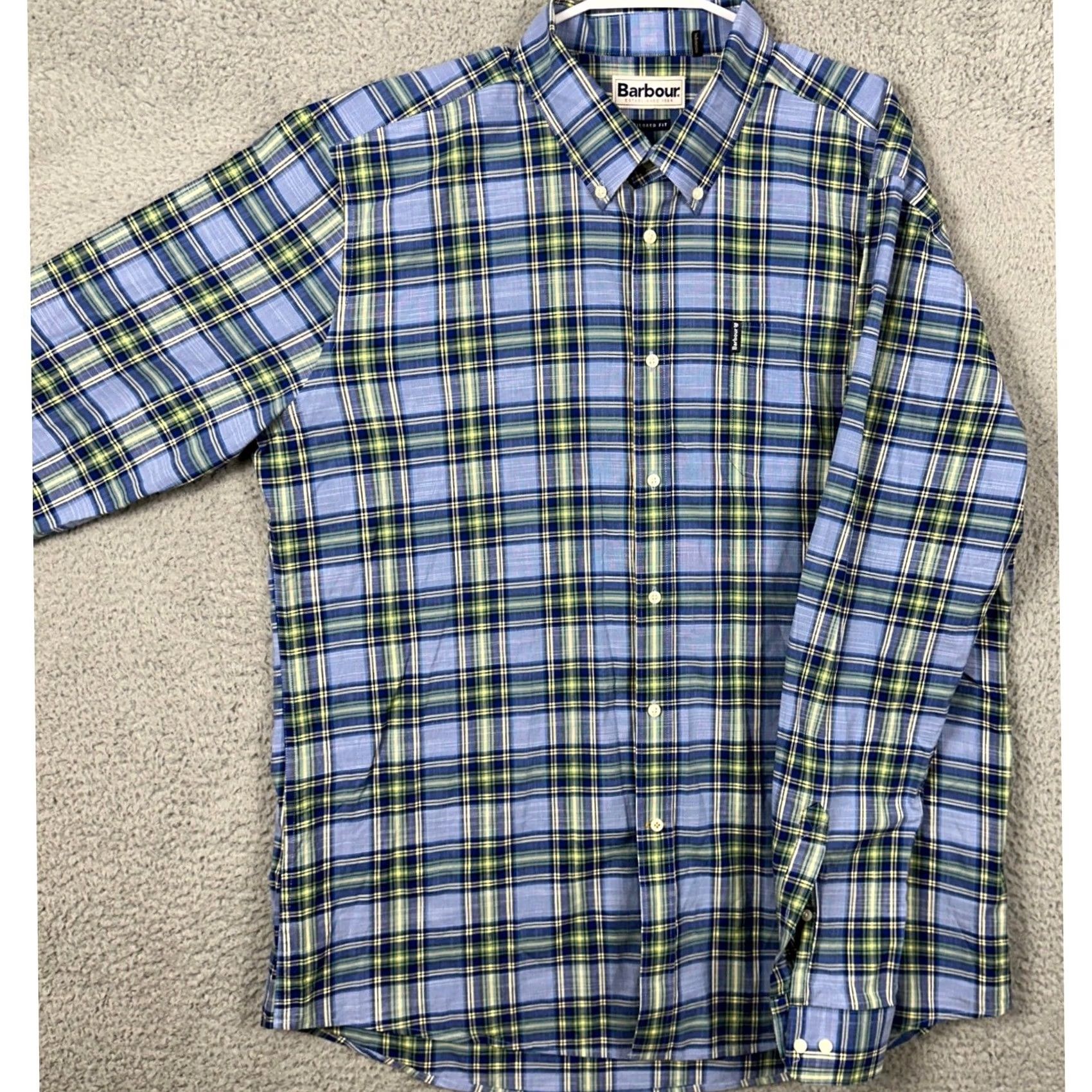 Barbour Barbour Shirt Plaid Button-Down Long Sleeve 2XL Tailored Fit Men’s Classic Casual Size US XXL / EU 58 / 5 - 2 Thumbnail