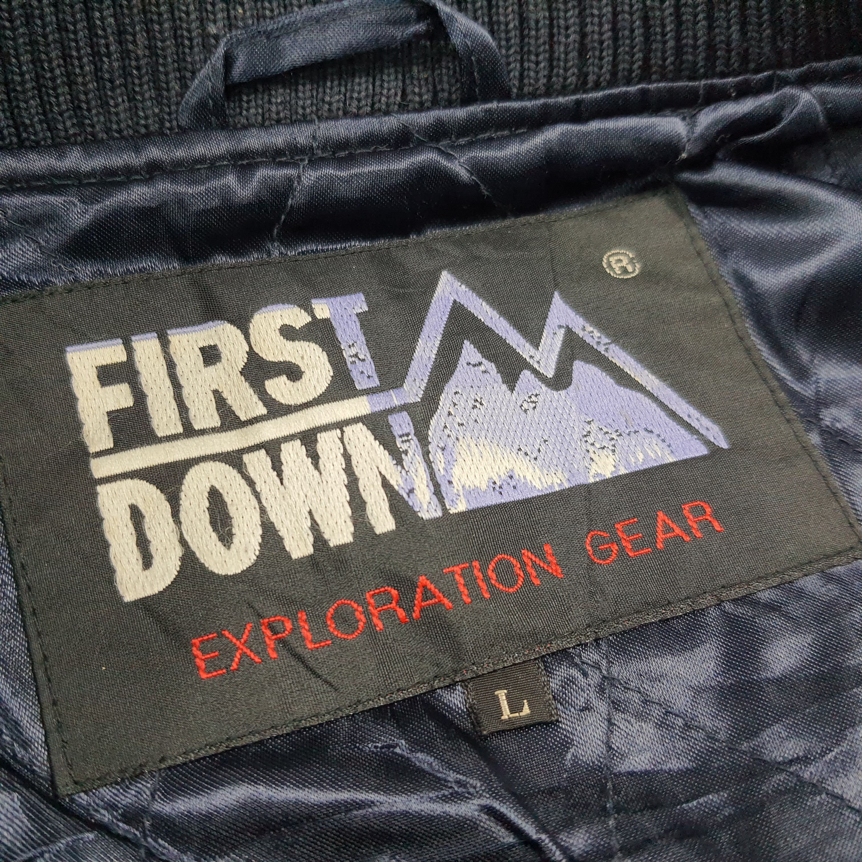 Vintage Vintage First Down Exploration USA Letterman Jacket C291N34 Size US L / EU 52-54 / 3 - 11 Thumbnail