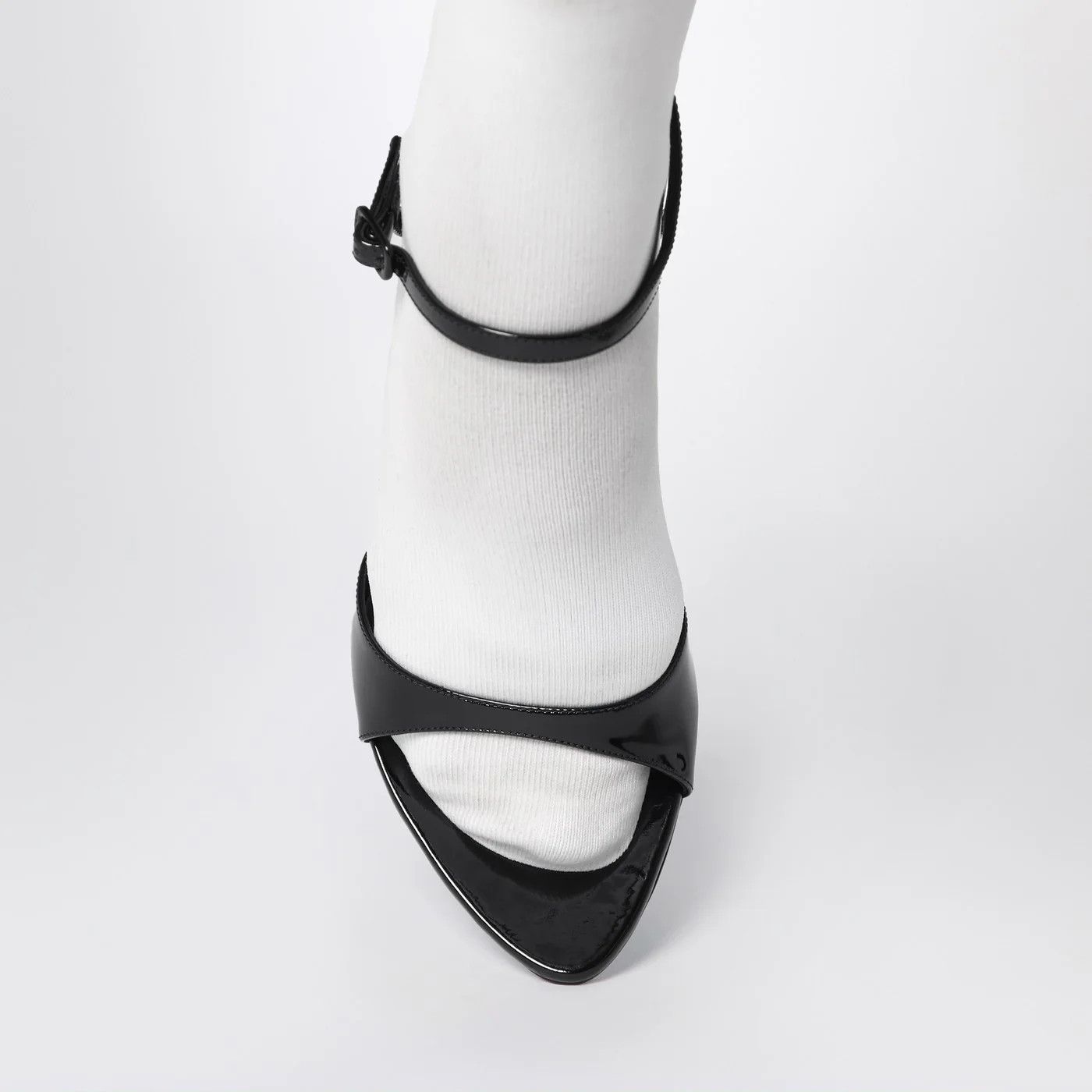 Balenciaga o1d2blof0426 Leather Sock Sandals in Black Size US 6 / IT 36 - 3 Thumbnail