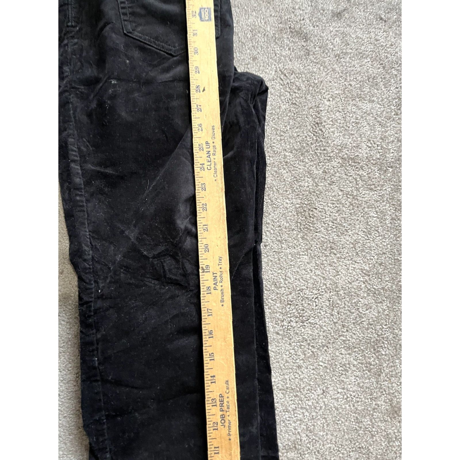 Gloria Vanderbilt VINTAGE Gloria Vanderbilt Amanda 2.0 Slim Leg Fit Velour Black Jeans Size 10 Womens Slim Jeans Size 32" / US 10 / IT 46 - 6 Thumbnail