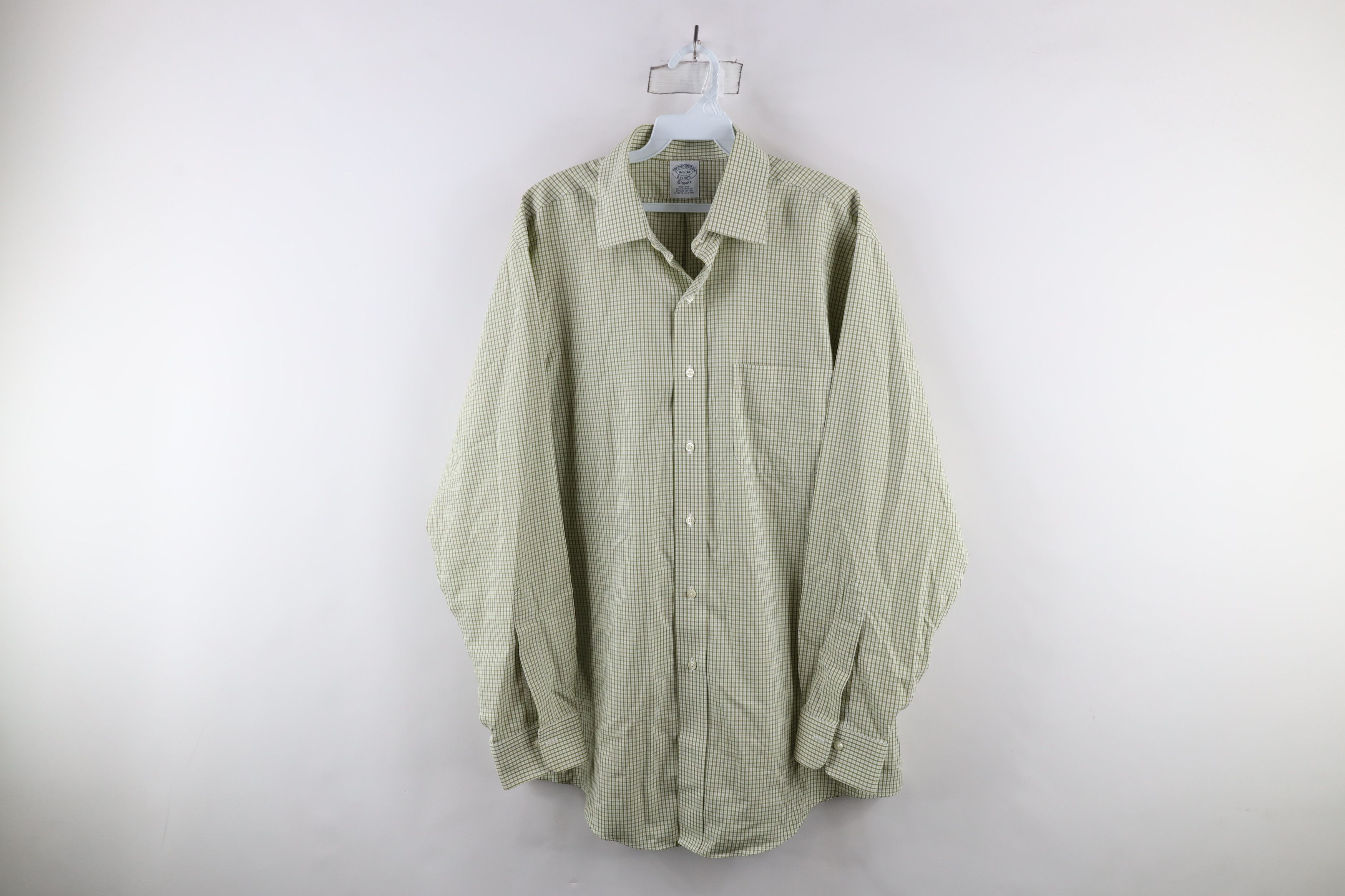 Brooks Brothers × Vintage Vintage 90s Brooks Brothers Iron Supima Cotton Button Shirt Size US M / EU 48-50 / 2 - 1 Thumbnail