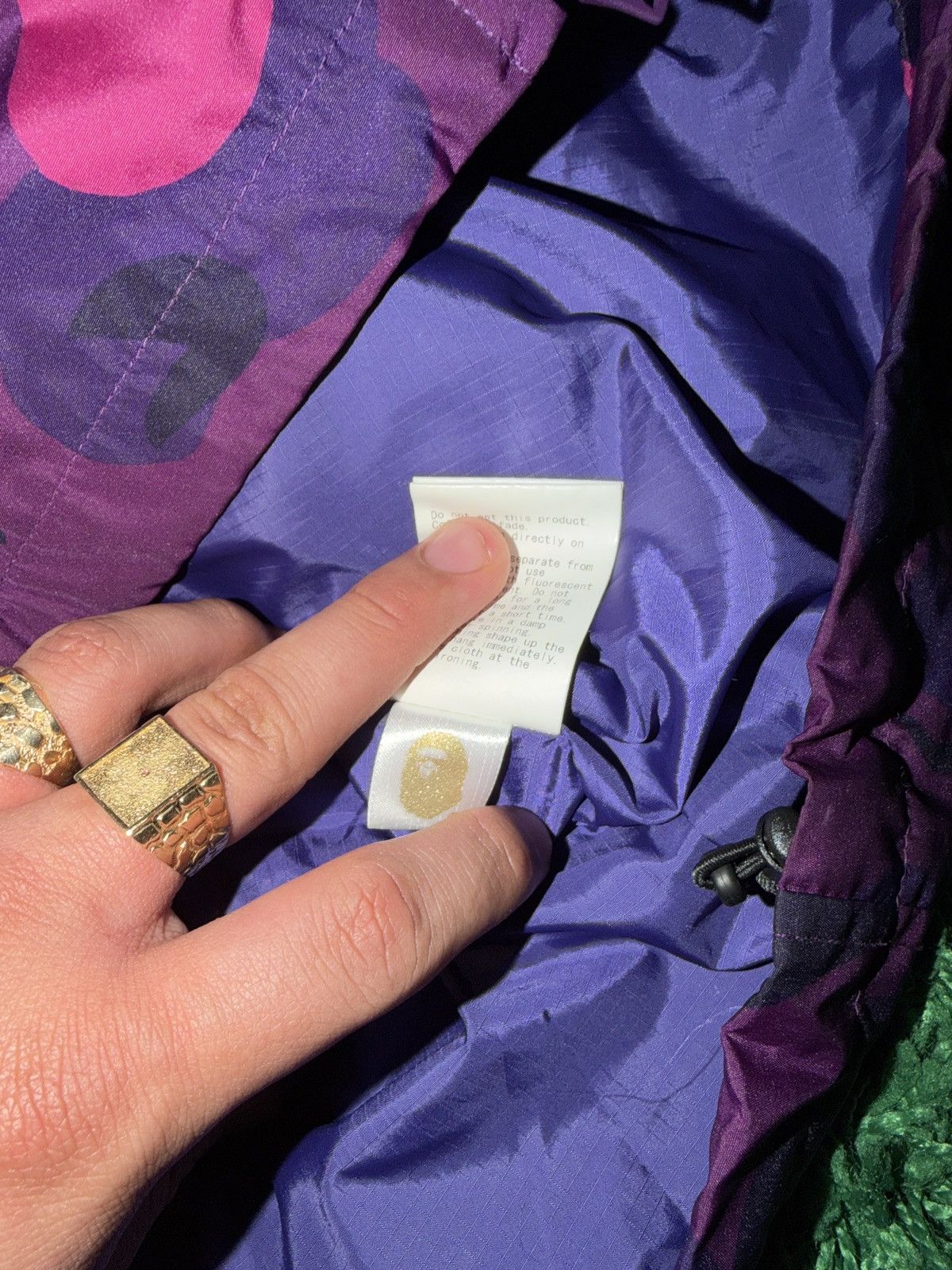 Bape Bape Purple Camo Windbreaker Size US M / EU 48-50 / 2 - 11 Thumbnail