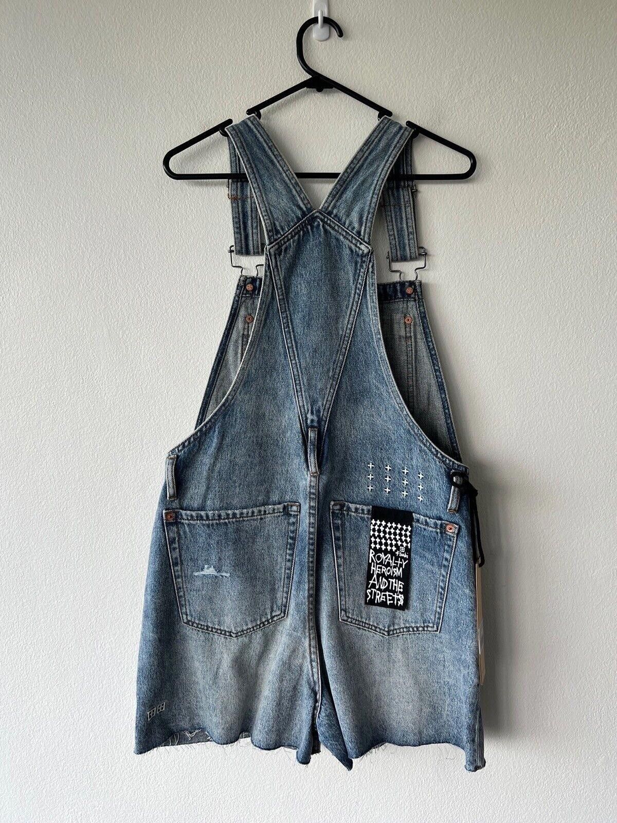 Ksubi new Ksubi womens dress jumpsuit shorts denim overall 25 8 Size 25" / US 0 / IT 36 - 5 Thumbnail