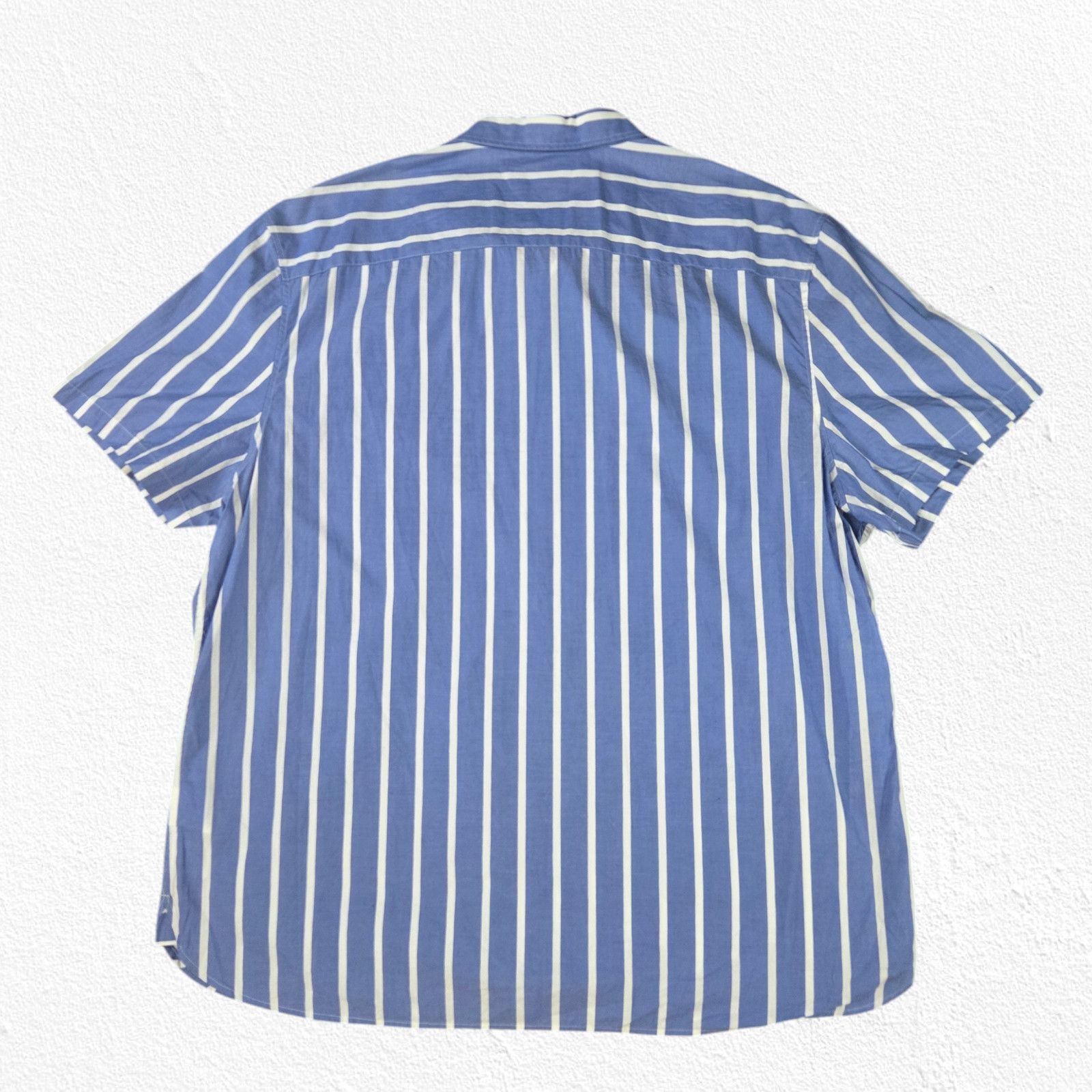 Calvin Klein Calvin Klein Blue White Striped Button Down Shirt Size XXL Size US XXL / EU 58 / 5 - 6 Thumbnail