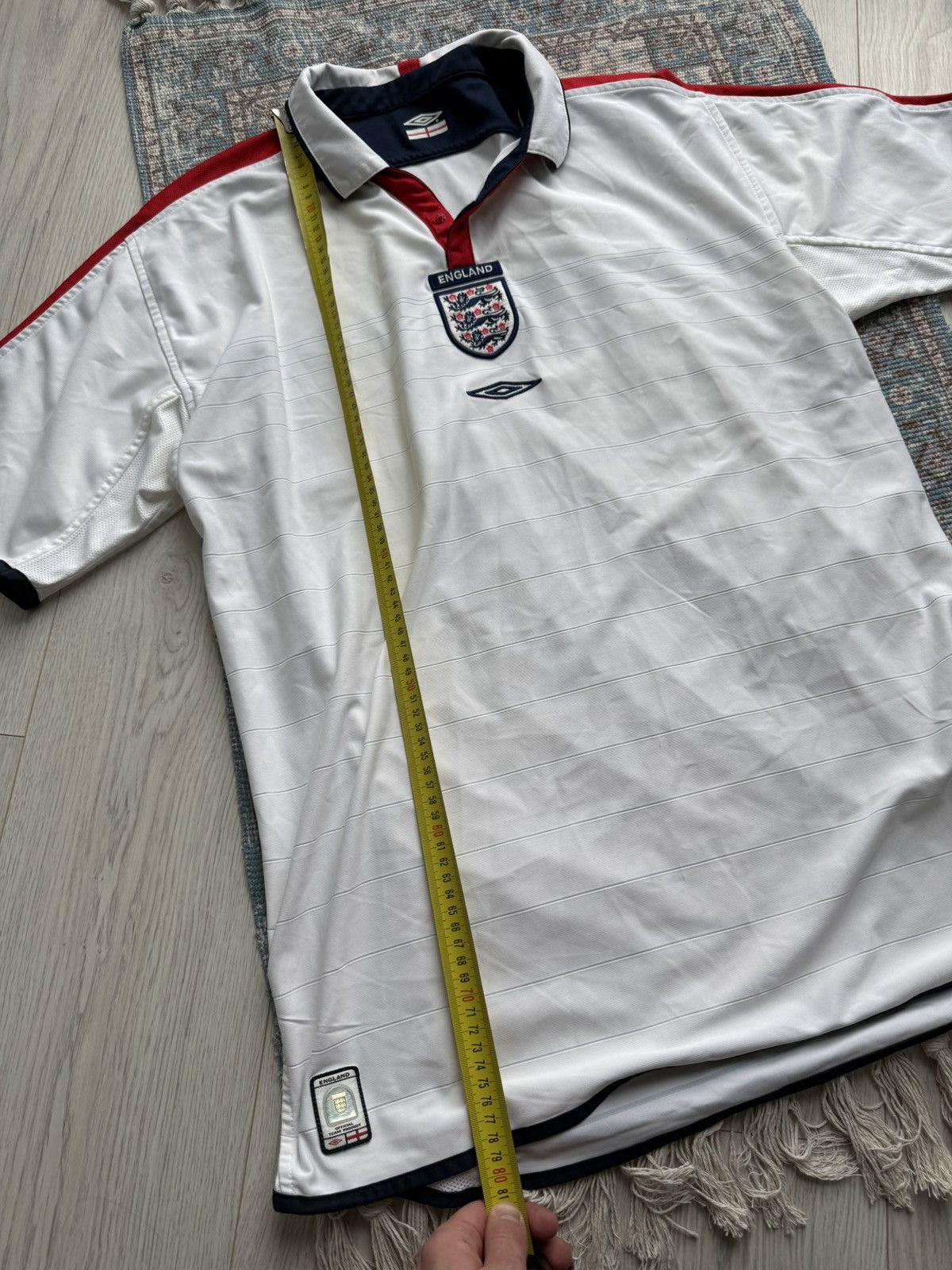 Umbro Vintage England 🏴󠁧󠁢󠁥󠁮󠁧󠁿 2003-2005 Umbro Home Jersey Size US XL / EU 56 / 4 - 10 Thumbnail