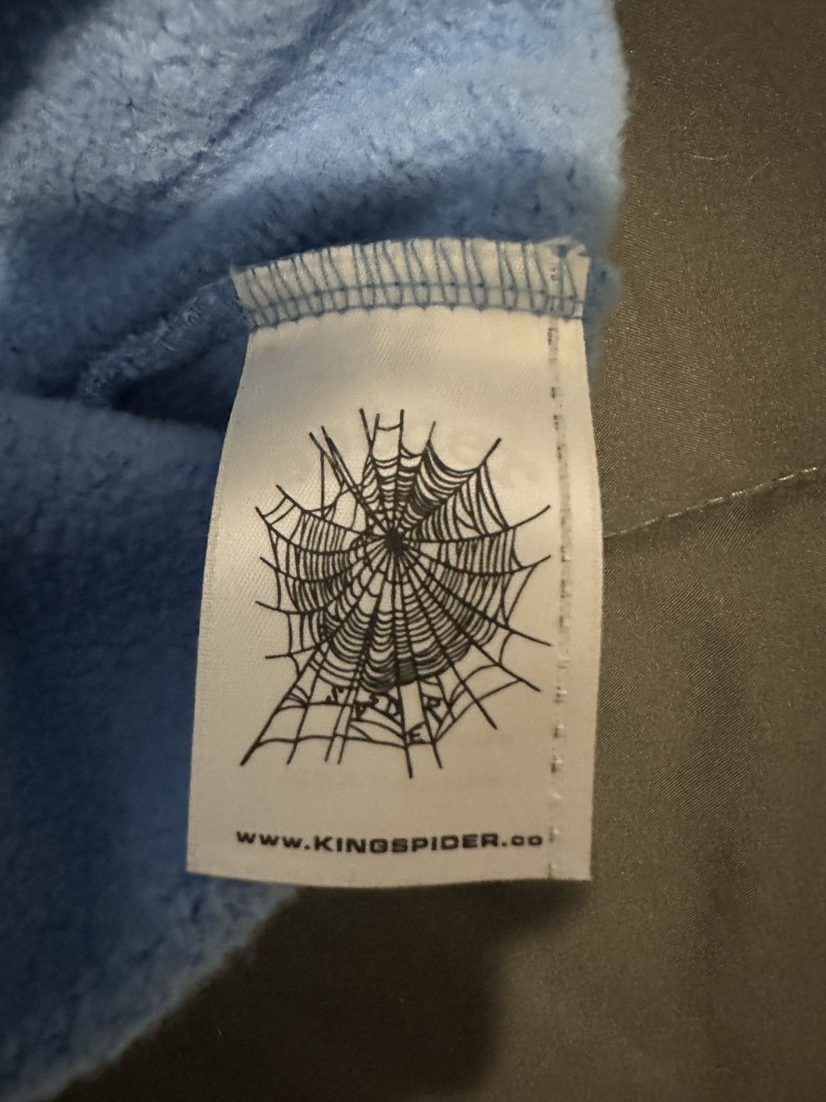 Sp5der Small Dusty Blue Sp5der Hoodie Size US S / EU 44-46 / 1 - 4 Thumbnail