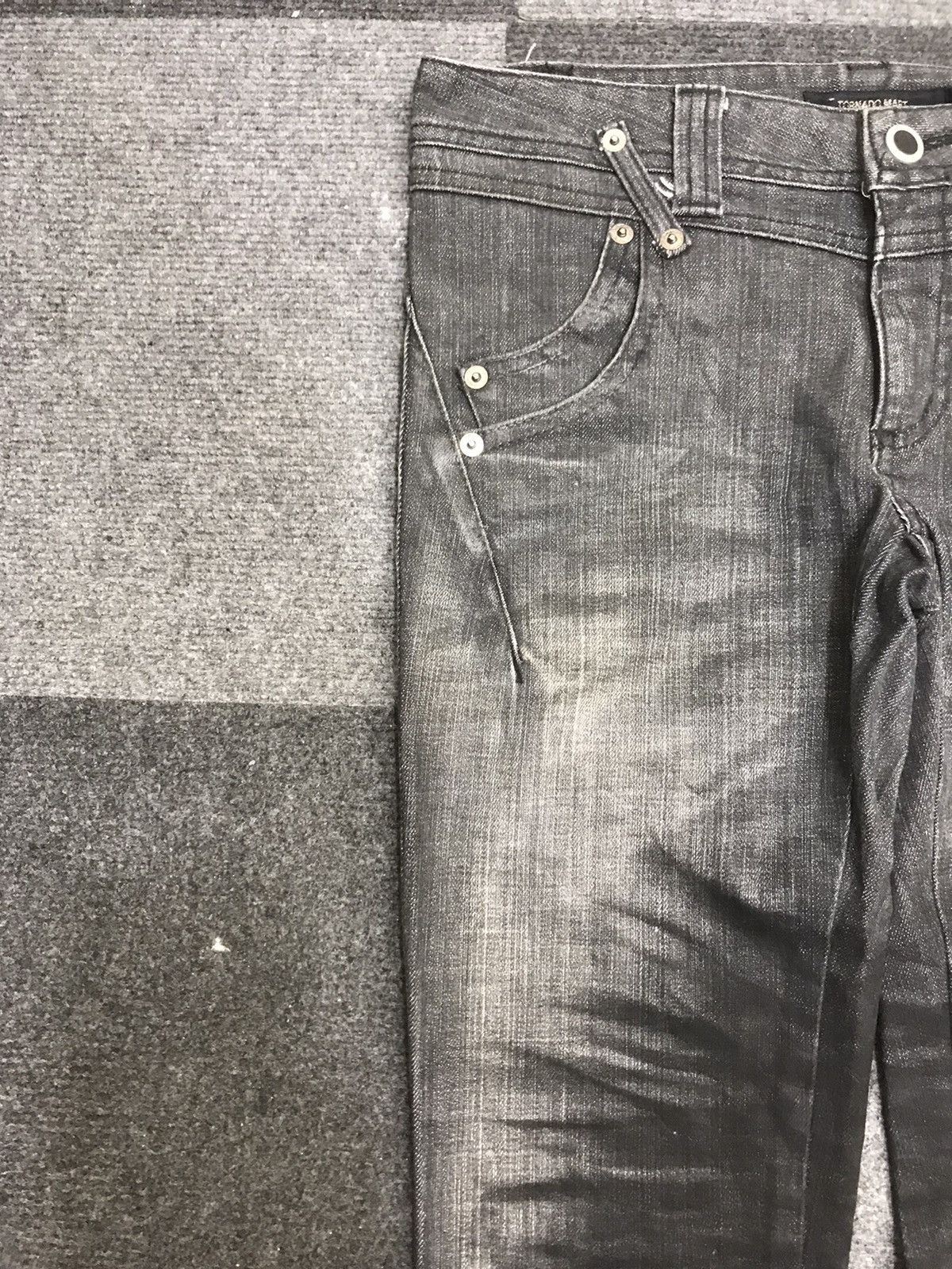 Tornado Mart 💥DESIGNER💥TORNADO MART JAPAN RARE FADES SKINNY DENIM F179 Size 28" / US 6 / IT 42 - 4 Thumbnail