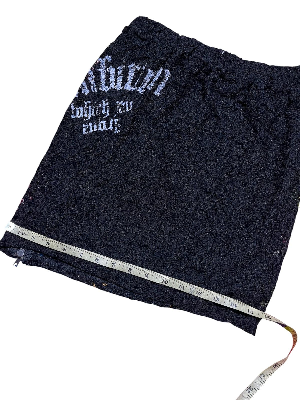 Hysteric Glamour 2000s Ghost Of Harlem 2in1 mesh poem vkei skirt Size 24" / US 00 / IT 34 - 6 Thumbnail