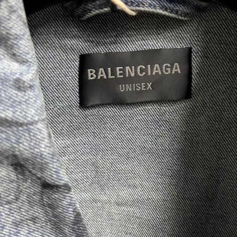 Balenciaga Blue Pattern Printed Long Sleeve Jacket-2505 Size US S / EU 44-46 / 1 - 2 Thumbnail