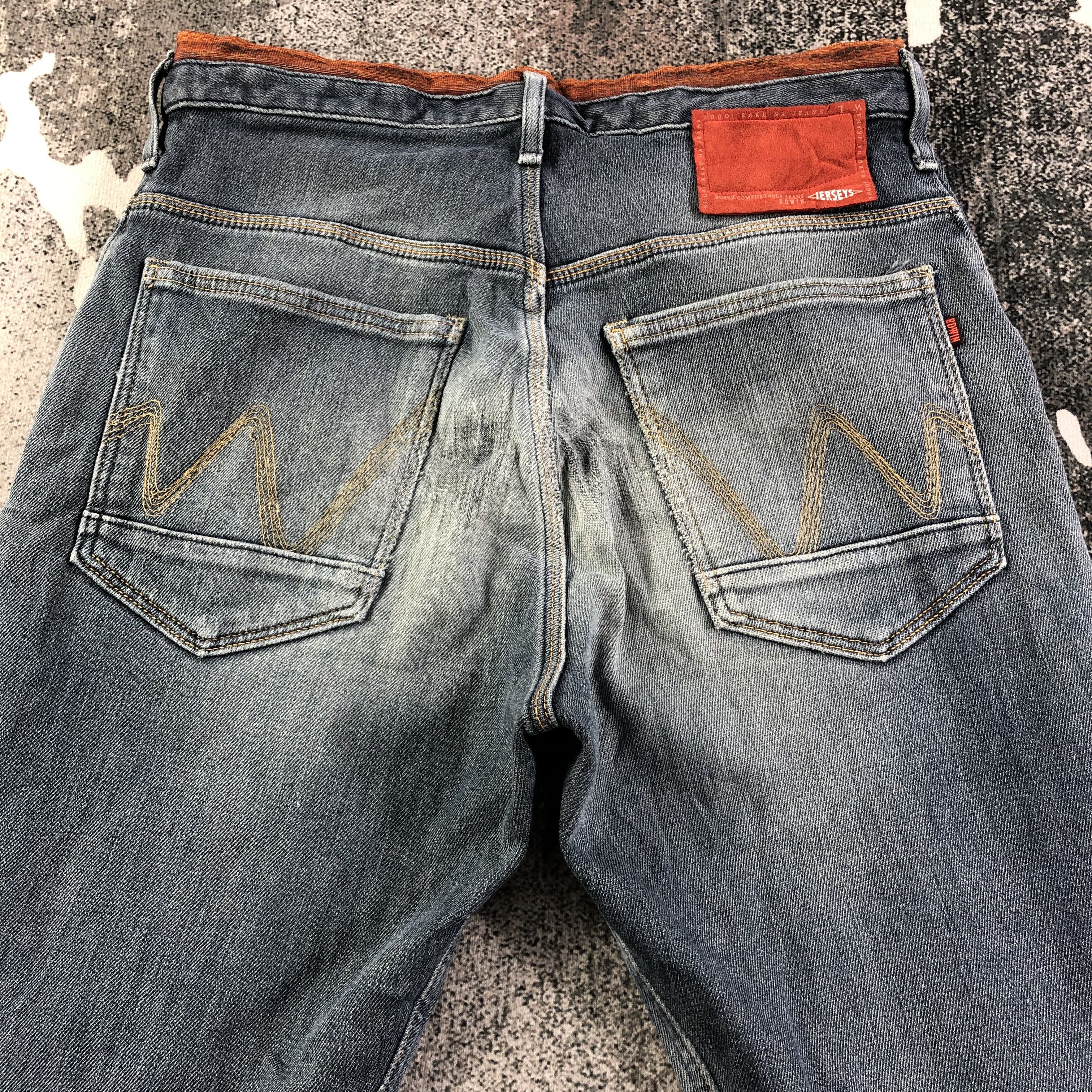 Edwin Edwin Jersey Jeans Faded Blue Denim KJ1494 Size US 32 / EU 48 - 4 Thumbnail