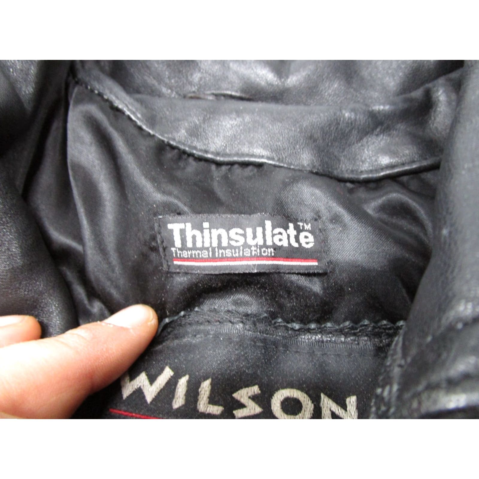 Vintage VINTAGE Wilsons Leather Motorcycle Jacket Womens L Black Belted Waist Asymmetrical Zip Size L / US 10 / IT 46 - 3 Thumbnail